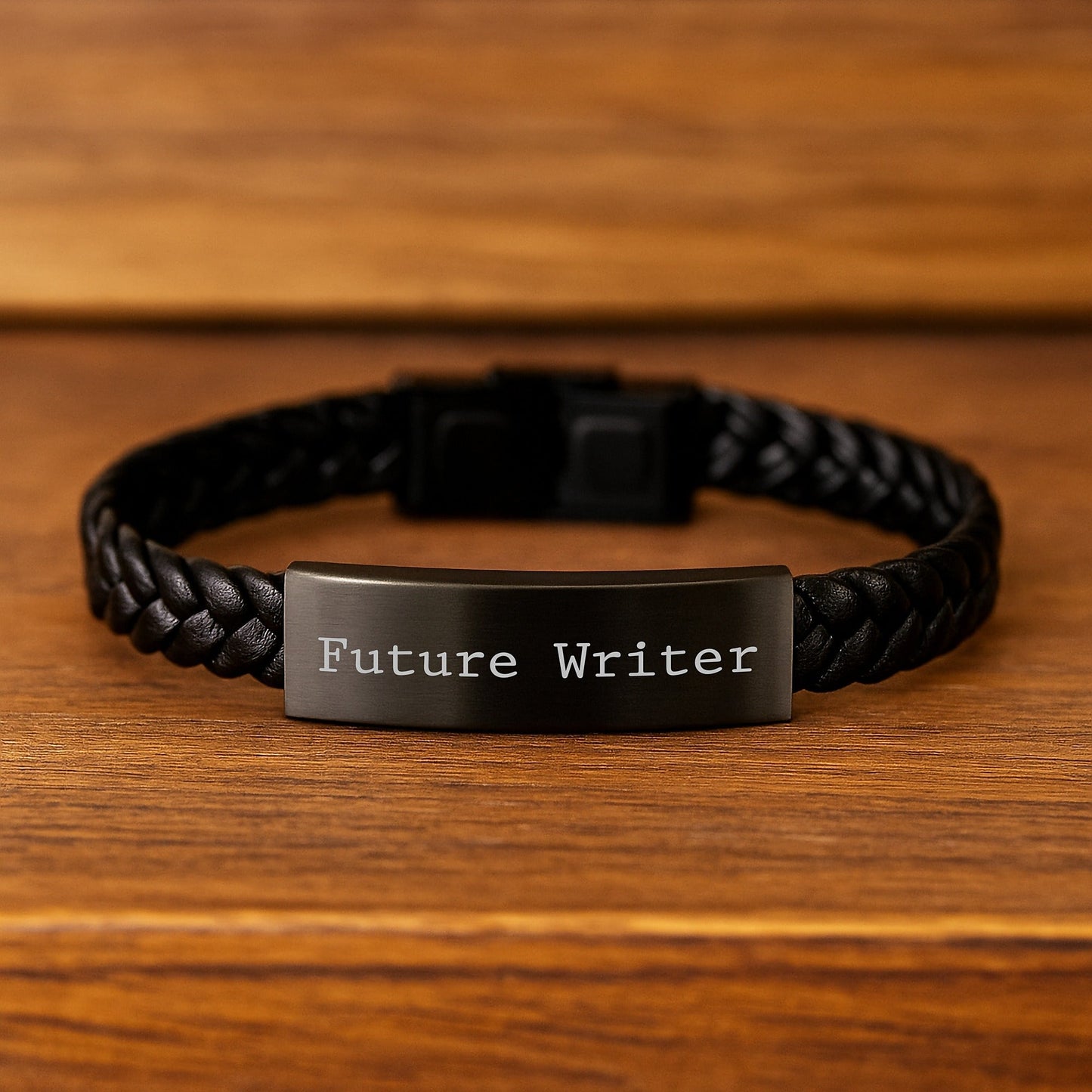 Funny Inspirational Quotes for Writers Gifts from Friends to Future Writers Interlaced Leather Bracelet for Graduation - Victory Thru Vision