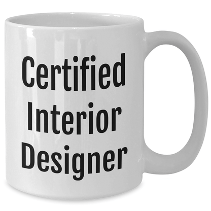 Funny Interior Designer Gifts from Friends - White Coffee Mug for Men - 'Designing a Life, Not Just a Space' - Father's Day Unique Gifts - Victory Thru Vision 