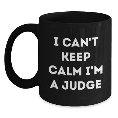 Funny Judge Quotes Gifts for Him from Friends, Unique Black Coffee Mug for Graduation - Victory Thru Vision
