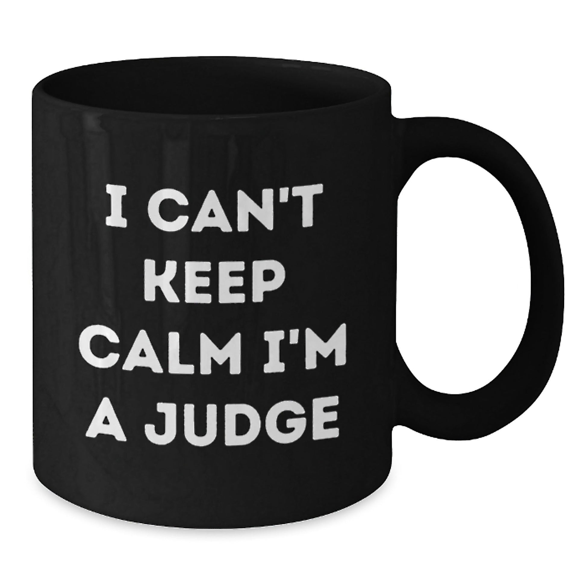Funny Judge Quotes Gifts for Him from Friends, Unique Black Coffee Mug for Graduation - Victory Thru Vision
