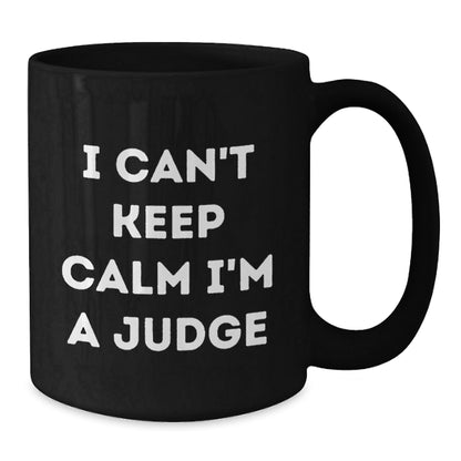 Funny Judge Quotes Gifts for Him from Friends, Unique Black Coffee Mug for Graduation - Victory Thru Vision
