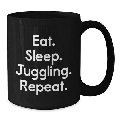 Funny Juggling Gifts for Him from Friends - Eat. Sleep. Juggling. Repeat. Graduation Unique Gifts for Men - Victory Thru Vision