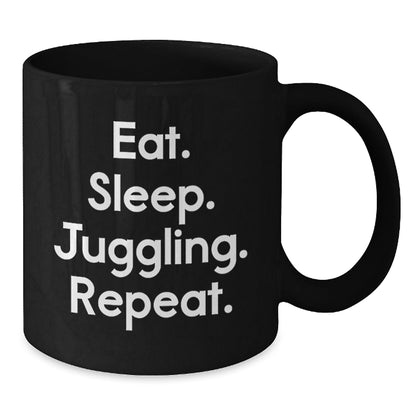 Funny Juggling Gifts for Him from Friends - Eat. Sleep. Juggling. Repeat. Graduation Unique Gifts for Men - Victory Thru Vision