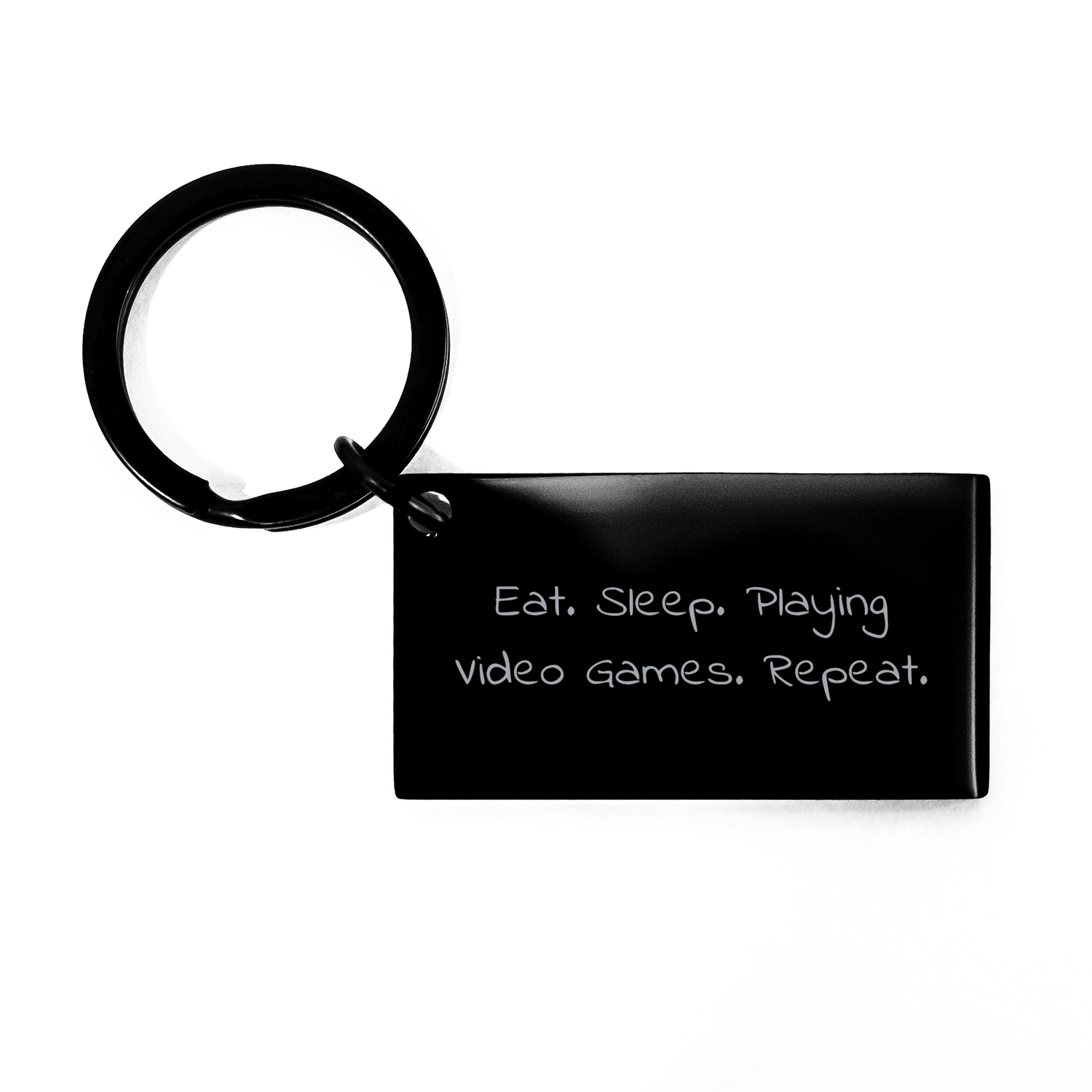 Funny Keychain Gifts from Friends for Playing Video Games Enthusiasts - Eat. Sleep. Playing Video Games. Repeat. - Father's Day Unique Gifts - Victory Thru Vision 