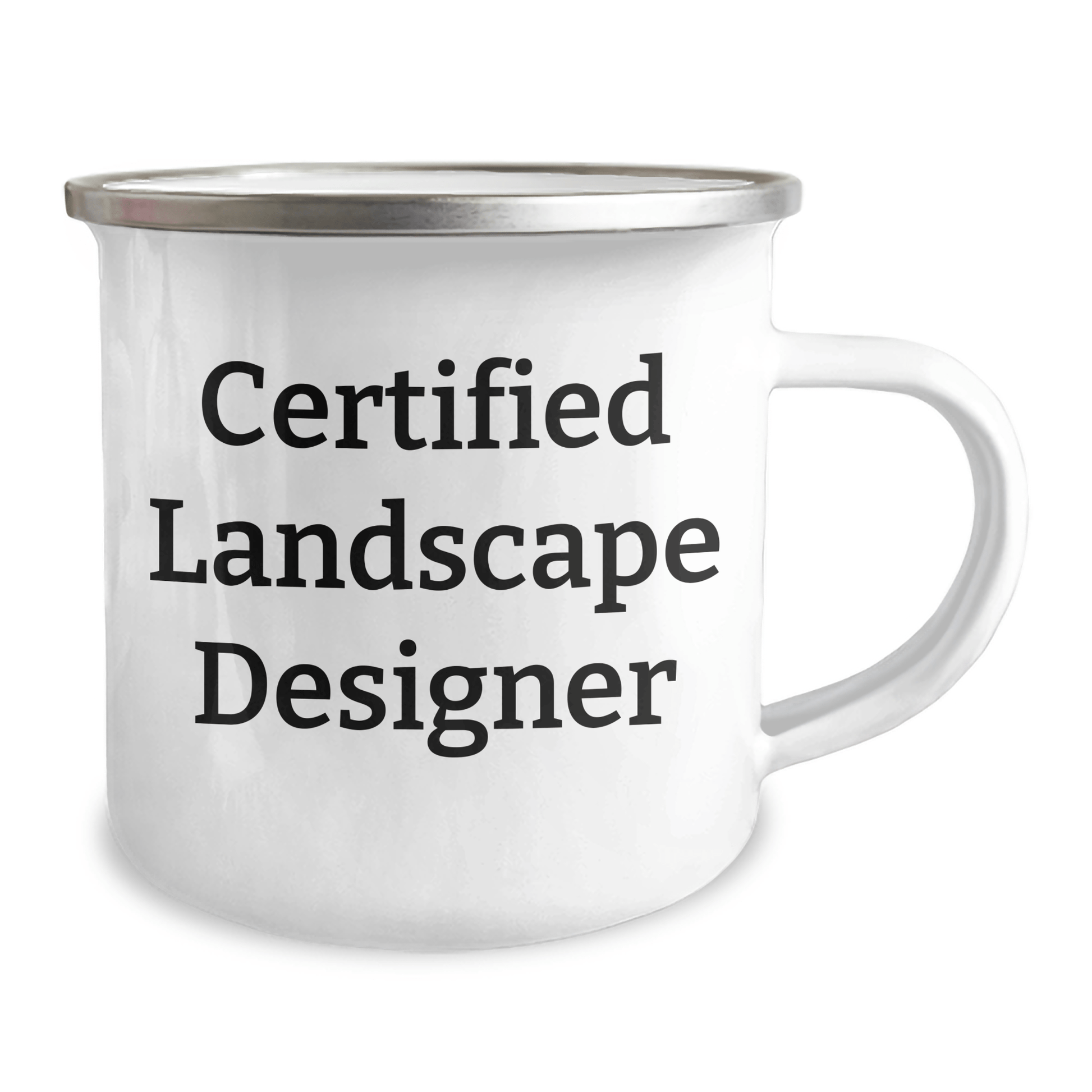 Funny Landscape Designer Gifts for Men - Camping Mug from Friends on Father's Day - 'I'm a Certified Landscape Designer' - Victory Thru Vision 