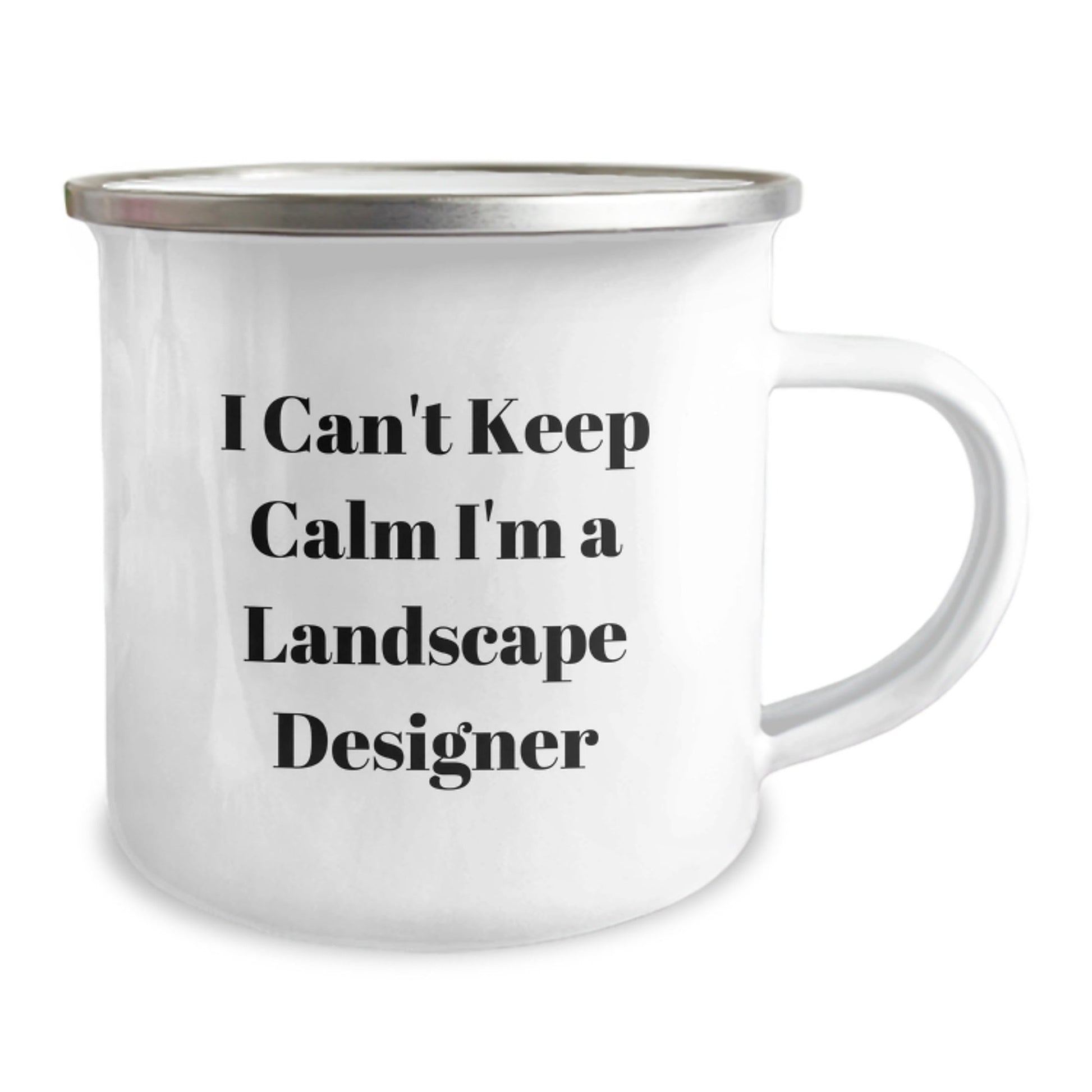 Funny Landscape Designer Gifts for Men from Friends, Unique I Can't Keep Calm I'm A Landscape Designer Camping Mug for Graduation - Victory Thru Vision