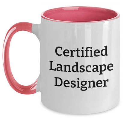 Funny Landscape Designer Gifts for Men, Two Tone Coffee Mug - 'A Good Landscape Designer Knows...' Gifts from Men to Landscape Designer, Father's Day Unique Gifts - Victory Thru Vision 