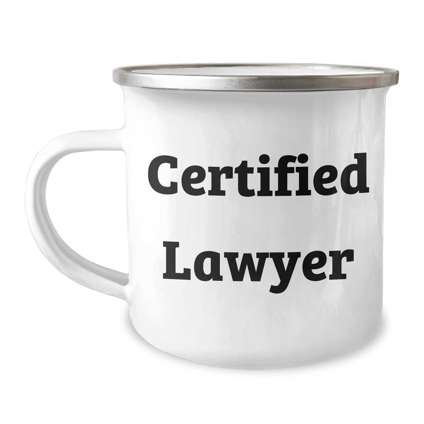 Funny Lawyer Gifts from Men, Unique Camping Mug for Father's Day, 'Keep Calm and Bill On' Quote, 12 oz Stainless Steel with Enamel Finish - Victory Thru Vision