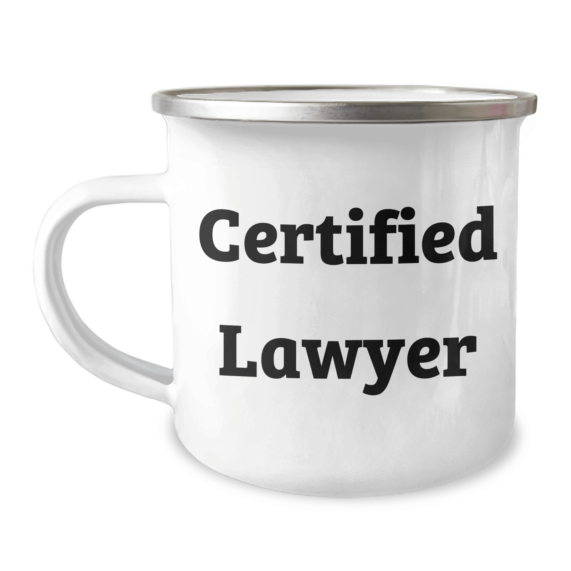 Funny Lawyer Gifts from Men, Unique Camping Mug for Father's Day, 'Keep Calm and Bill On' Quote, 12 oz Stainless Steel with Enamel Finish - Victory Thru Vision