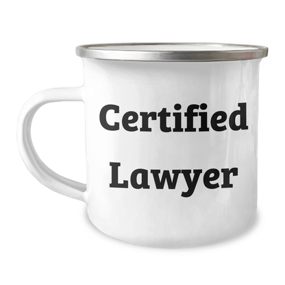 Funny Lawyer Gifts from Men, Unique Camping Mug for Father's Day, 'Keep Calm and Bill On' Quote, 12 oz Stainless Steel with Enamel Finish - Victory Thru Vision