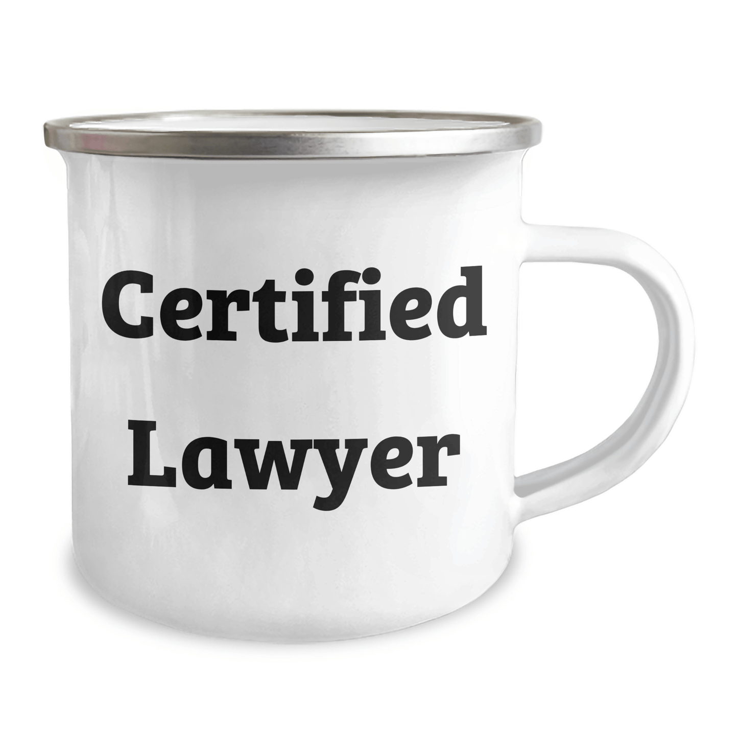 Funny Lawyer Gifts from Men, Unique Camping Mug for Father's Day, 'Keep Calm and Bill On' Quote, 12 oz Stainless Steel with Enamel Finish - Victory Thru Vision