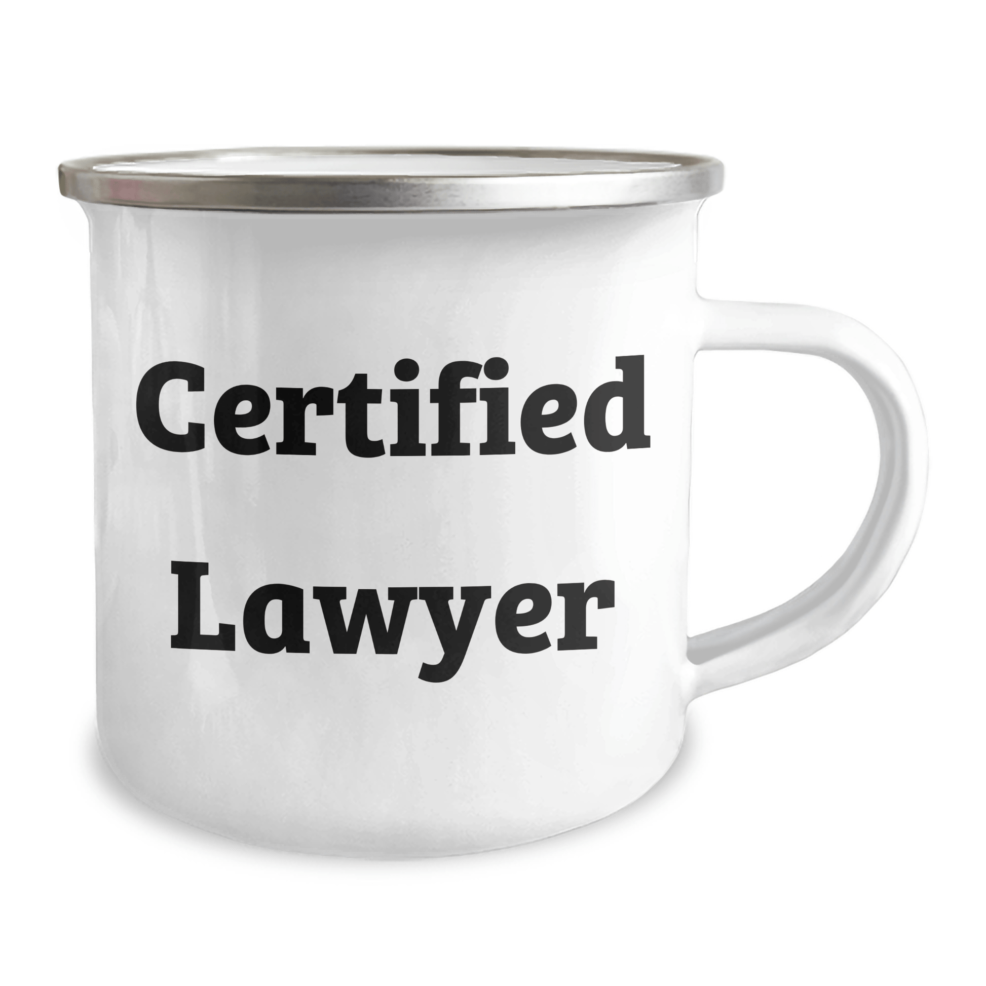 Funny Lawyer Gifts from Men, Unique Camping Mug for Father's Day, 'Keep Calm and Bill On' Quote, 12 oz Stainless Steel with Enamel Finish - Victory Thru Vision