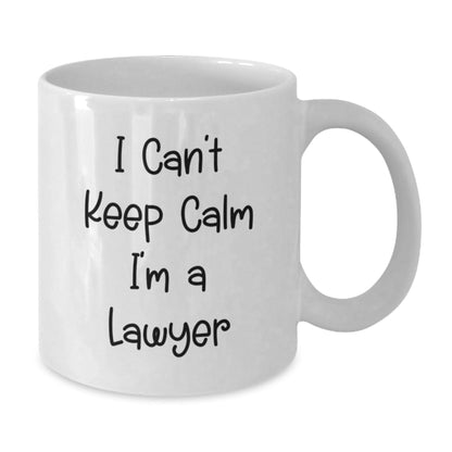 Funny Lawyer Quote White Coffee Mug Gifts from Family to Lawyer Friends Graduation Unique - Victory Thru Vision