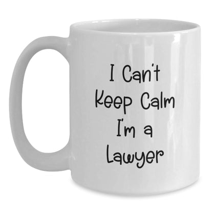 Funny Lawyer Quote White Coffee Mug Gifts from Family to Lawyer Friends Graduation Unique - Victory Thru Vision