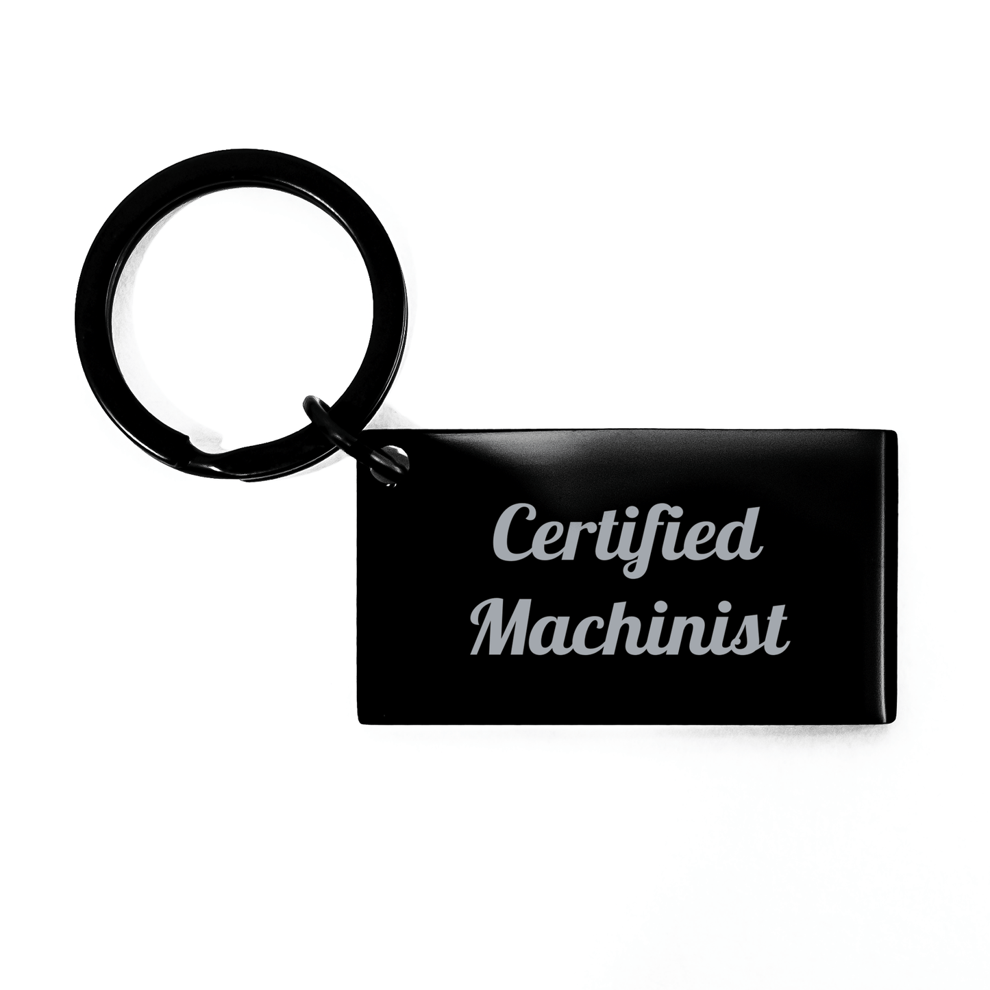 Funny Machinist Gifts from Family, Unique Keychain for Machinist Dad on Father's Day, 'A Machinist's Life for Me' Quote, Stainless Steel, Rust-Resistant - Victory Thru Vision 