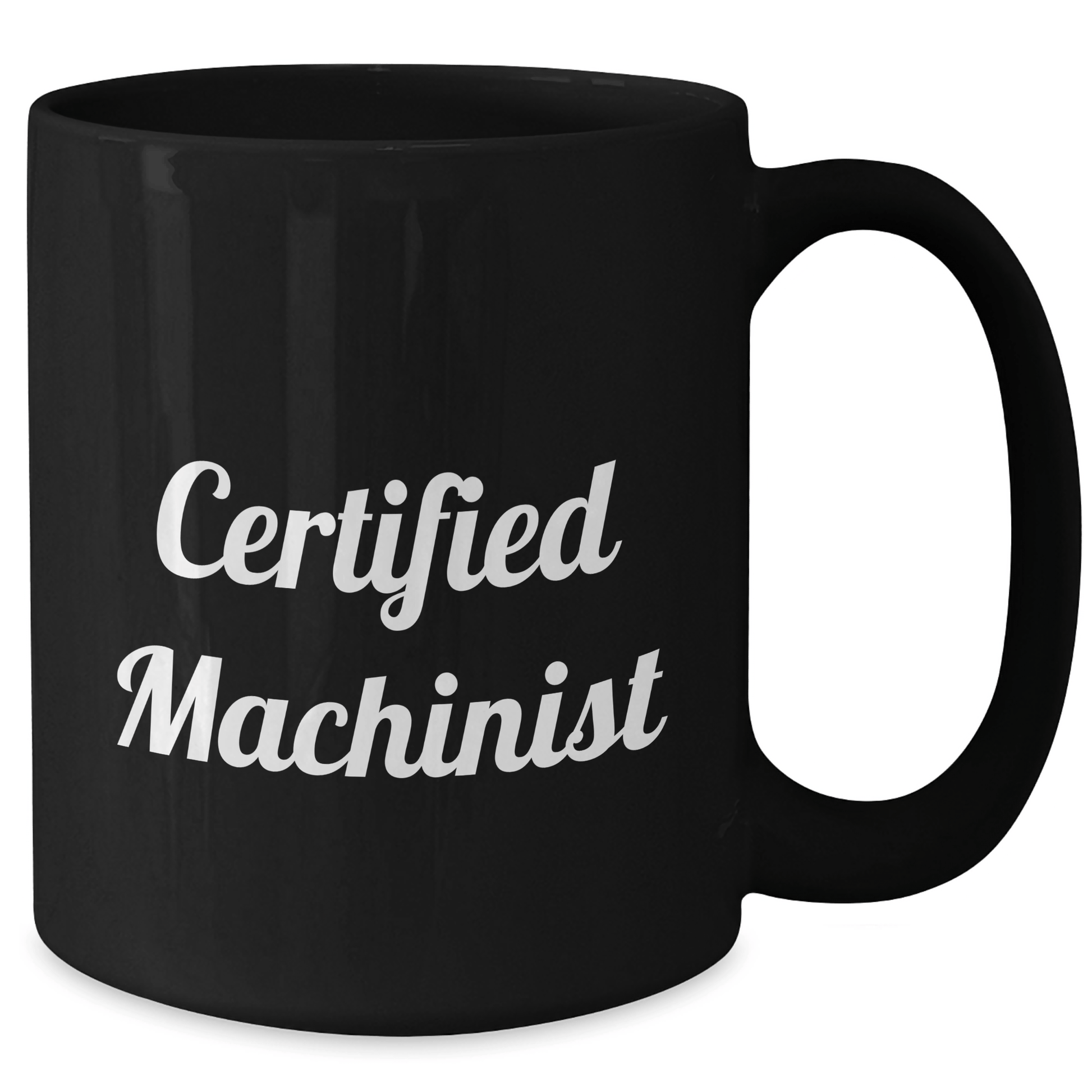Funny Machinist Gifts - Machinist Black Coffee Mug, Gifts from Men, Gifts for Machinist, Father's Day Unique Gifts - Victory Thru Vision 