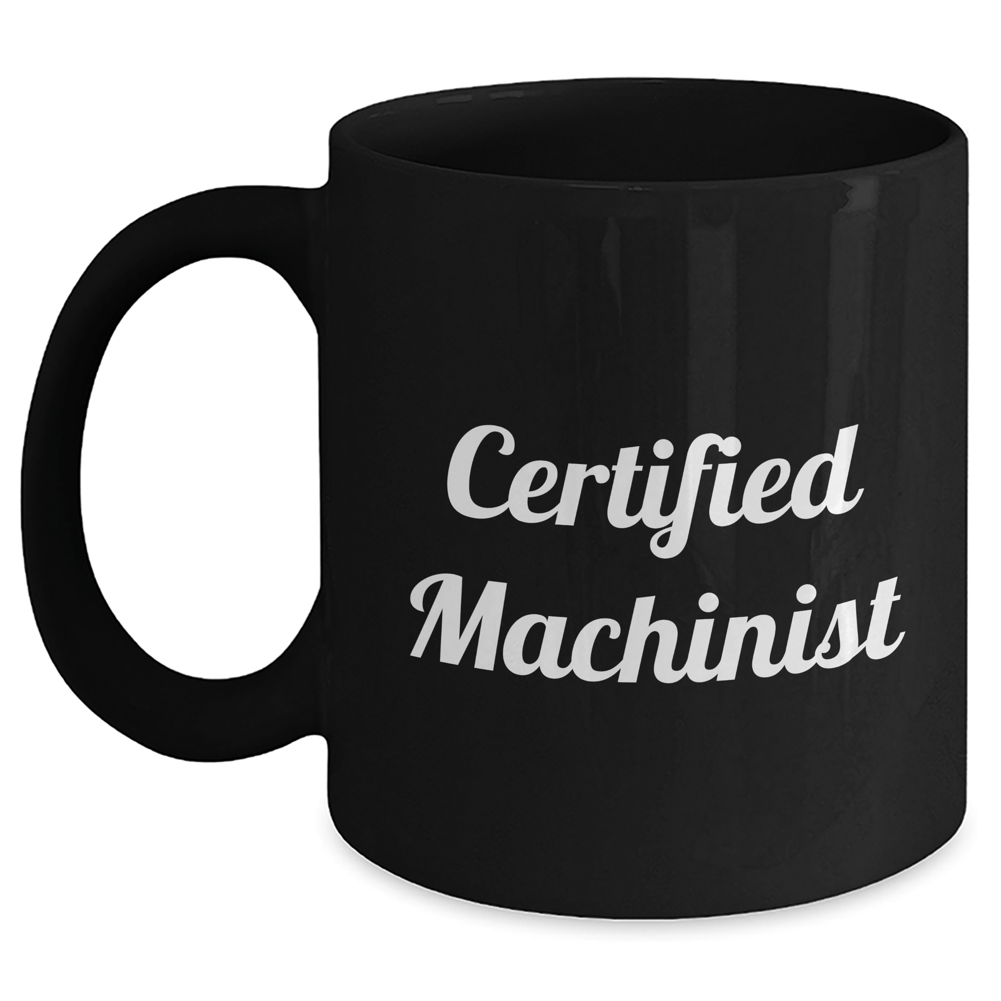 Funny Machinist Gifts - Machinist Black Coffee Mug, Gifts from Men, Gifts for Machinist, Father's Day Unique Gifts - Victory Thru Vision 