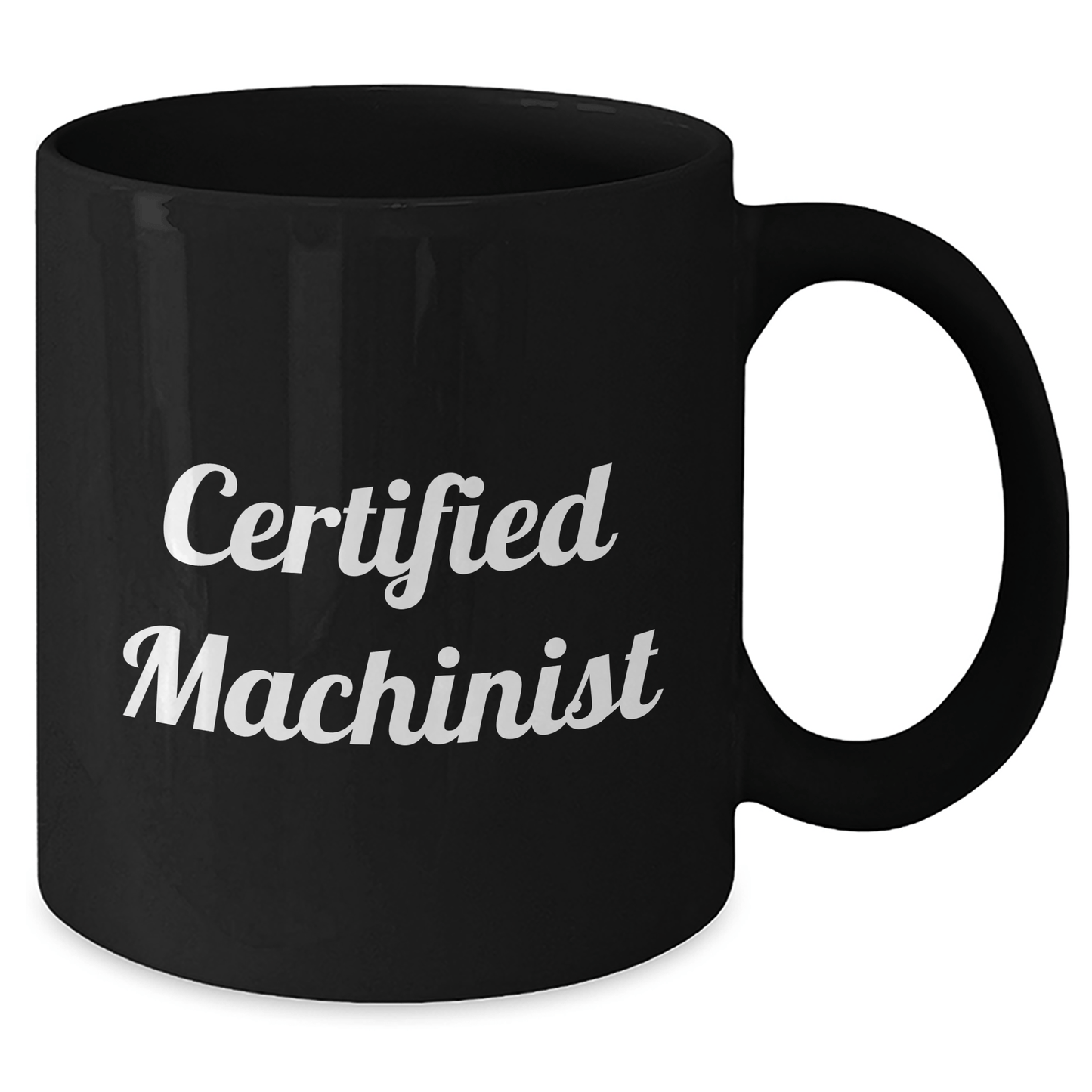 Funny Machinist Gifts - Machinist Black Coffee Mug, Gifts from Men, Gifts for Machinist, Father's Day Unique Gifts - Victory Thru Vision 
