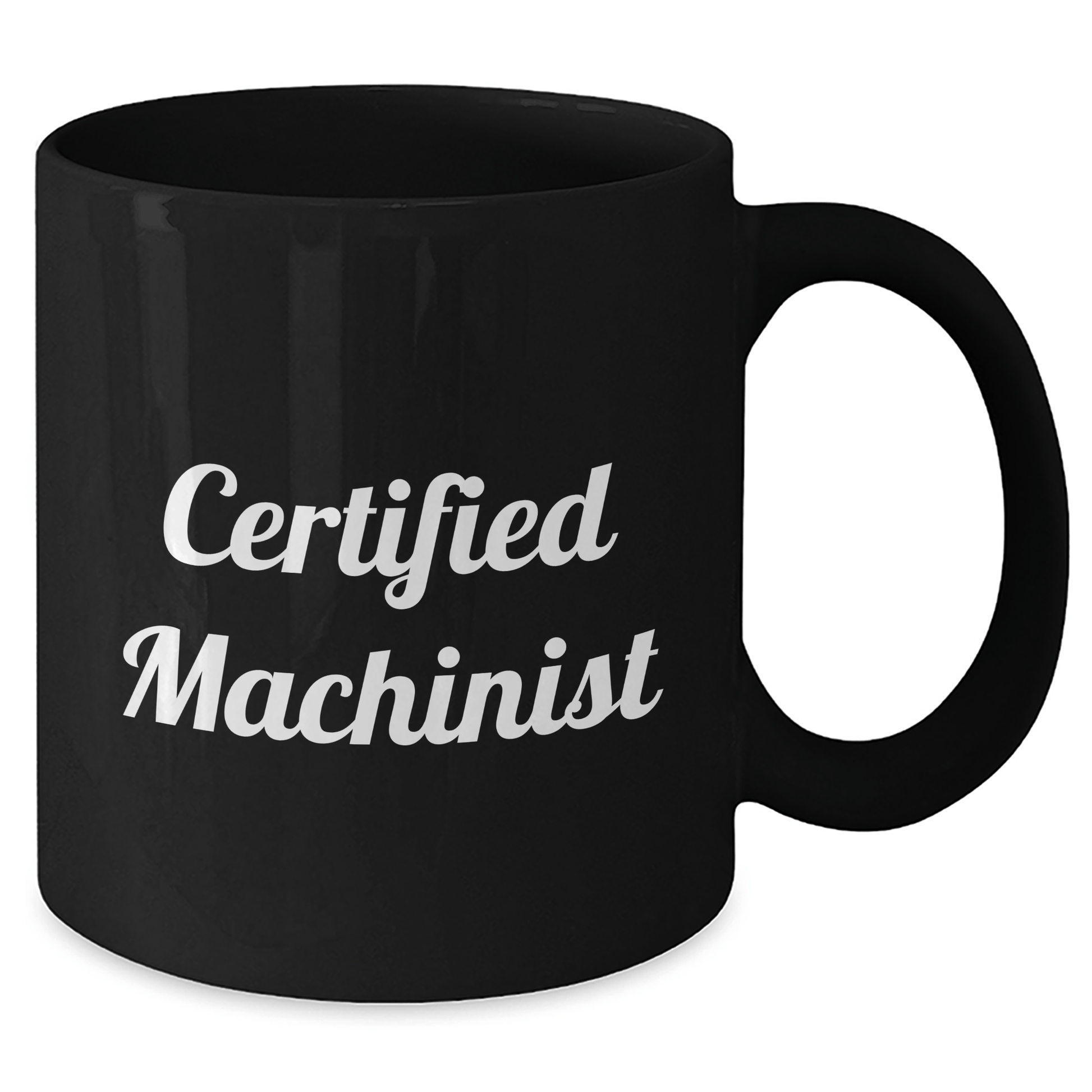 Funny Machinist Gifts - Machinist Black Coffee Mug, Gifts from Men, Gifts for Machinist, Father's Day Unique Gifts - Victory Thru Vision 