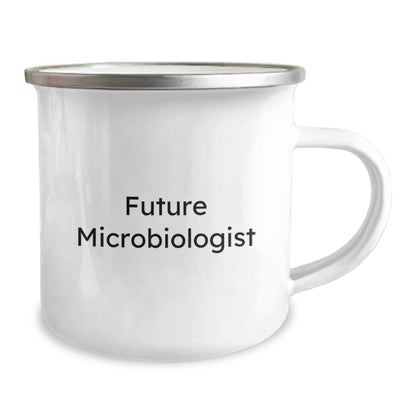 Funny Microbiologist Gifts for Future Microbiologists, Graduation Unique Gifts from Friends to Microbiologists, Camping Mug - 'Future Microbiologist' Printed - Victory Thru Vision