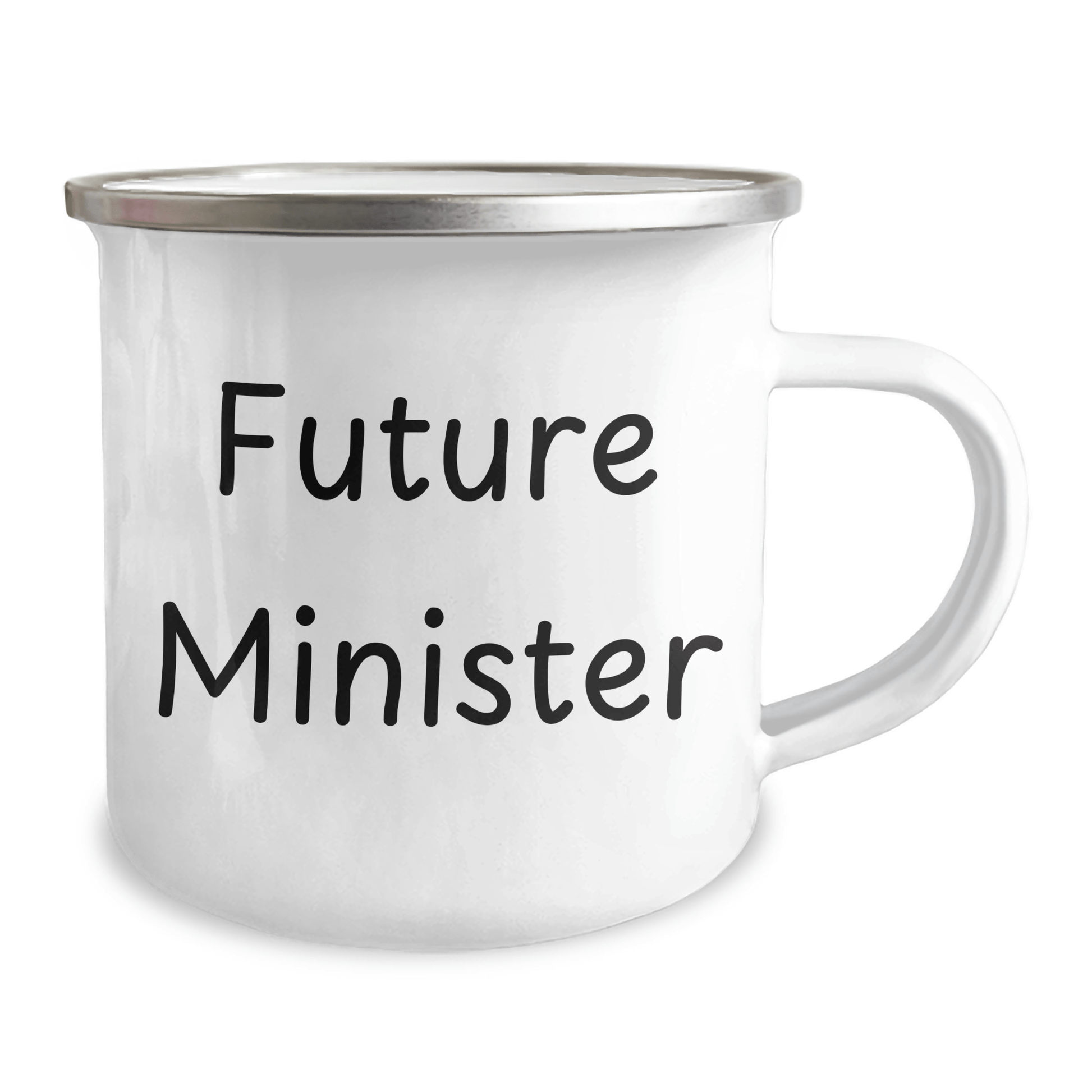 Funny Minister Gifts for Him, Inspirational Future Minister Quote on Camping Mug, Gifts from Friends or Family for Graduation - Victory Thru Vision