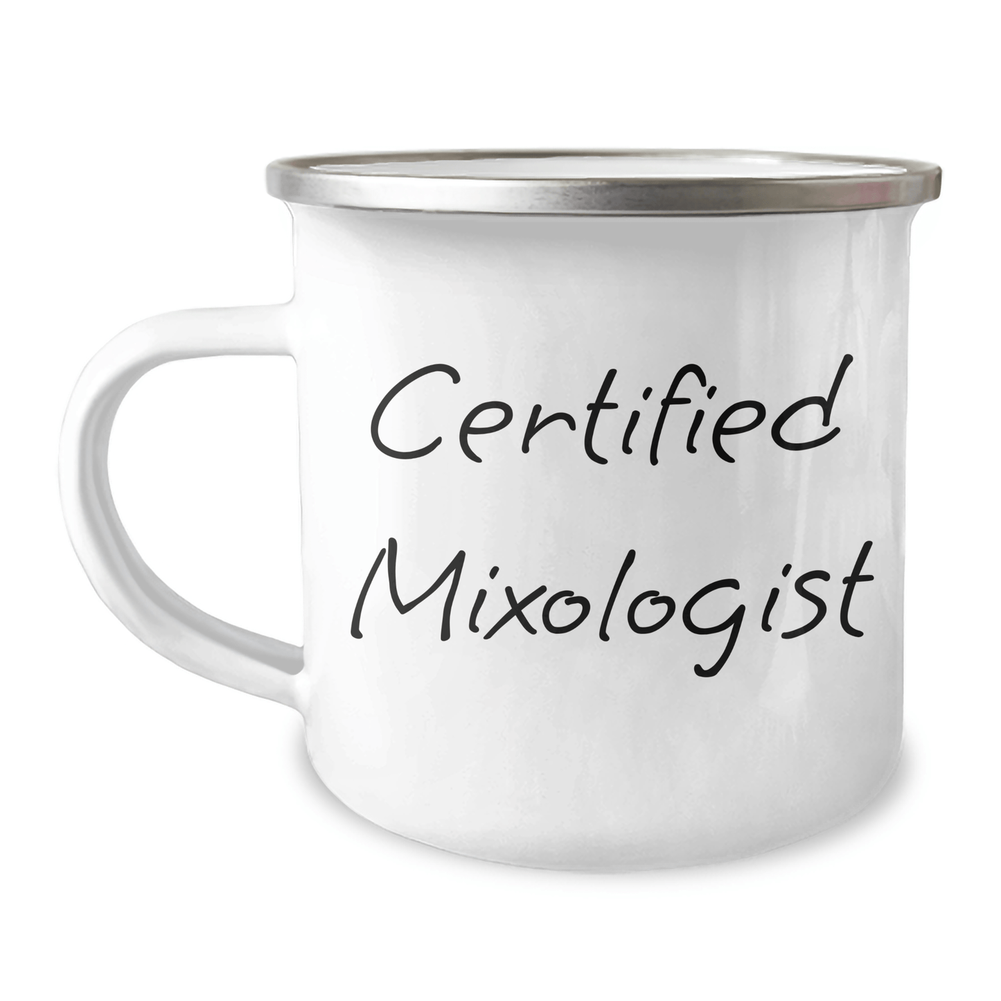 Funny Mixologist Gifts for Men from Family, Camping Mugs for Father's Day, Certified Mixologist Quote, 12 oz Stainless Steel - Victory Thru Vision 