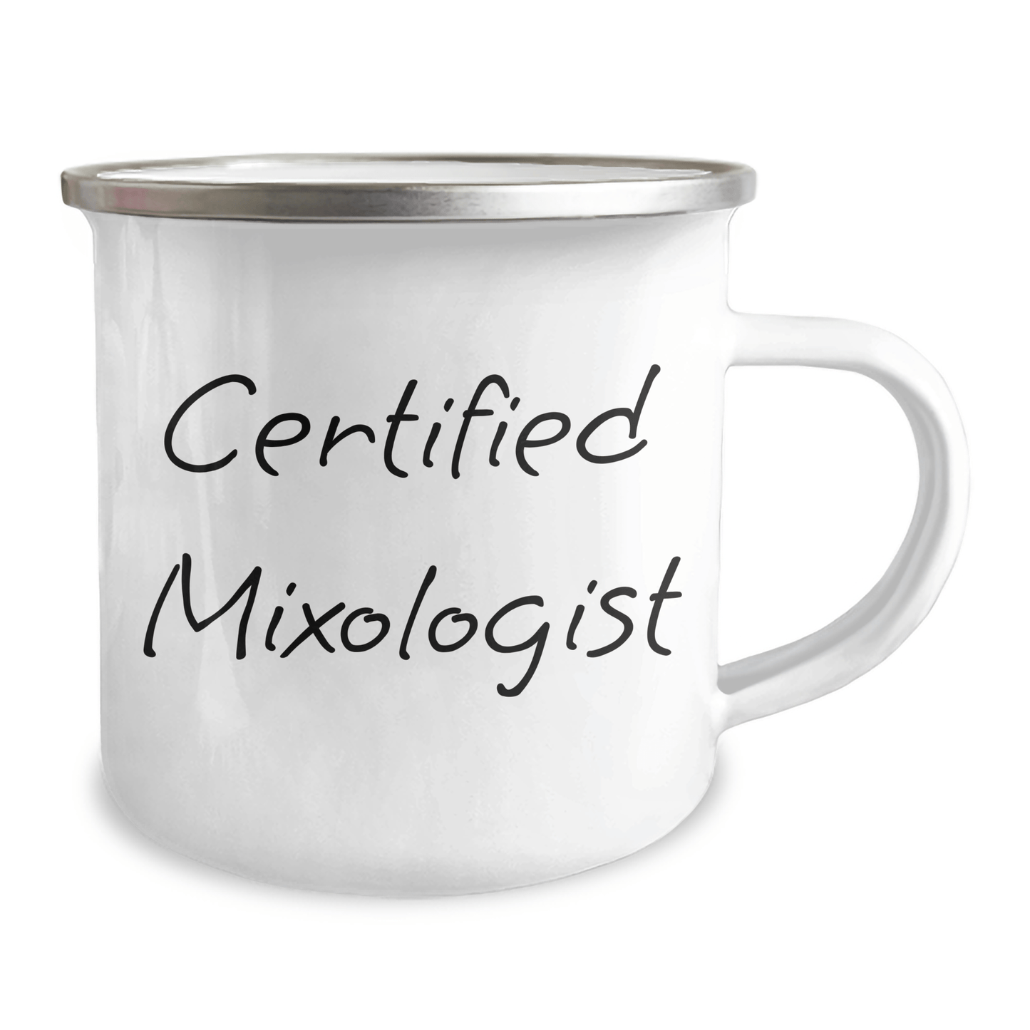 Funny Mixologist Gifts for Men from Family, Camping Mugs for Father's Day, Certified Mixologist Quote, 12 oz Stainless Steel - Victory Thru Vision 