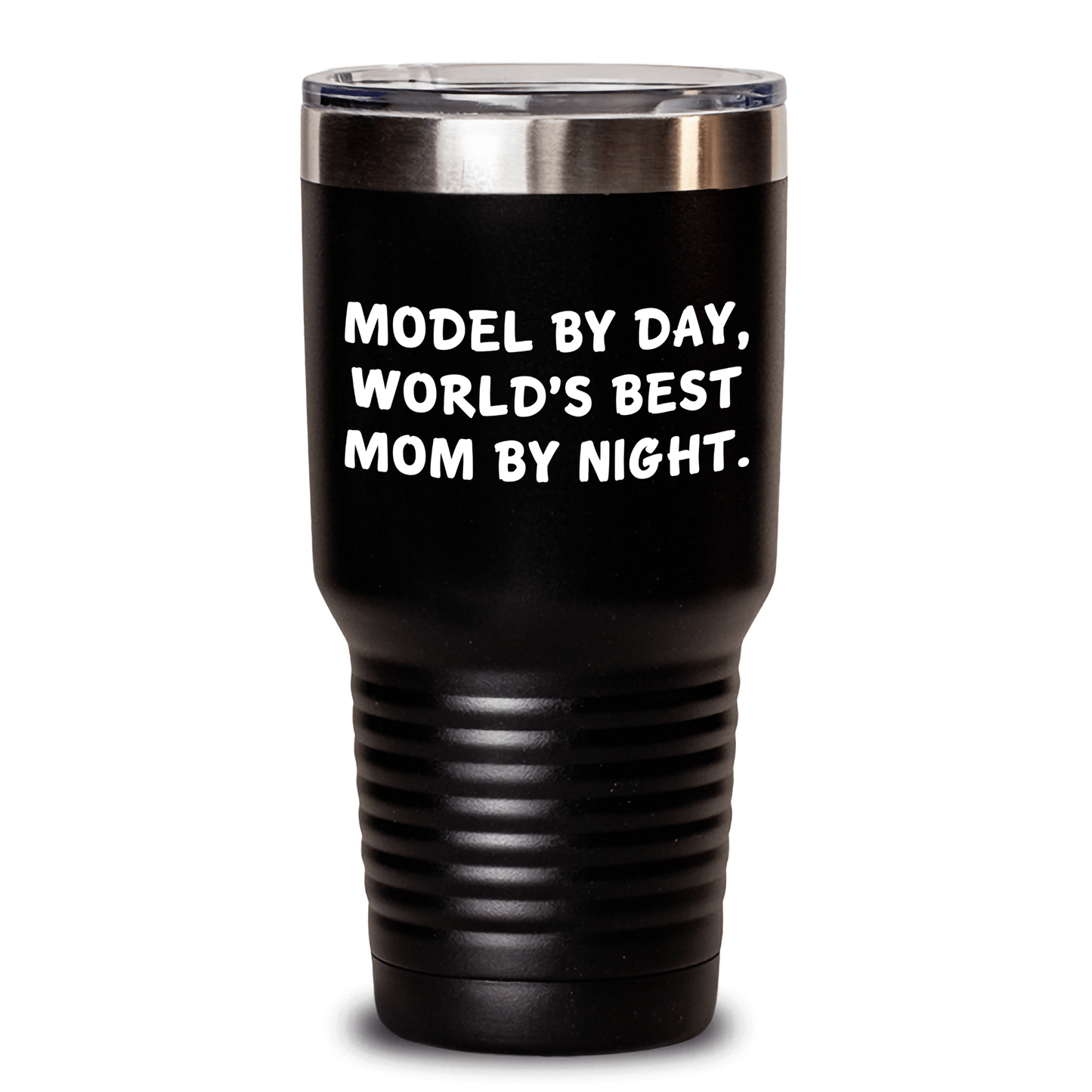 Funny Model Gifts for Him by Day, World's Best Dad by Night, 20oz or 30oz Vacuum Insulated Tumbler, Perfect for Father's Day - Victory Thru Vision 