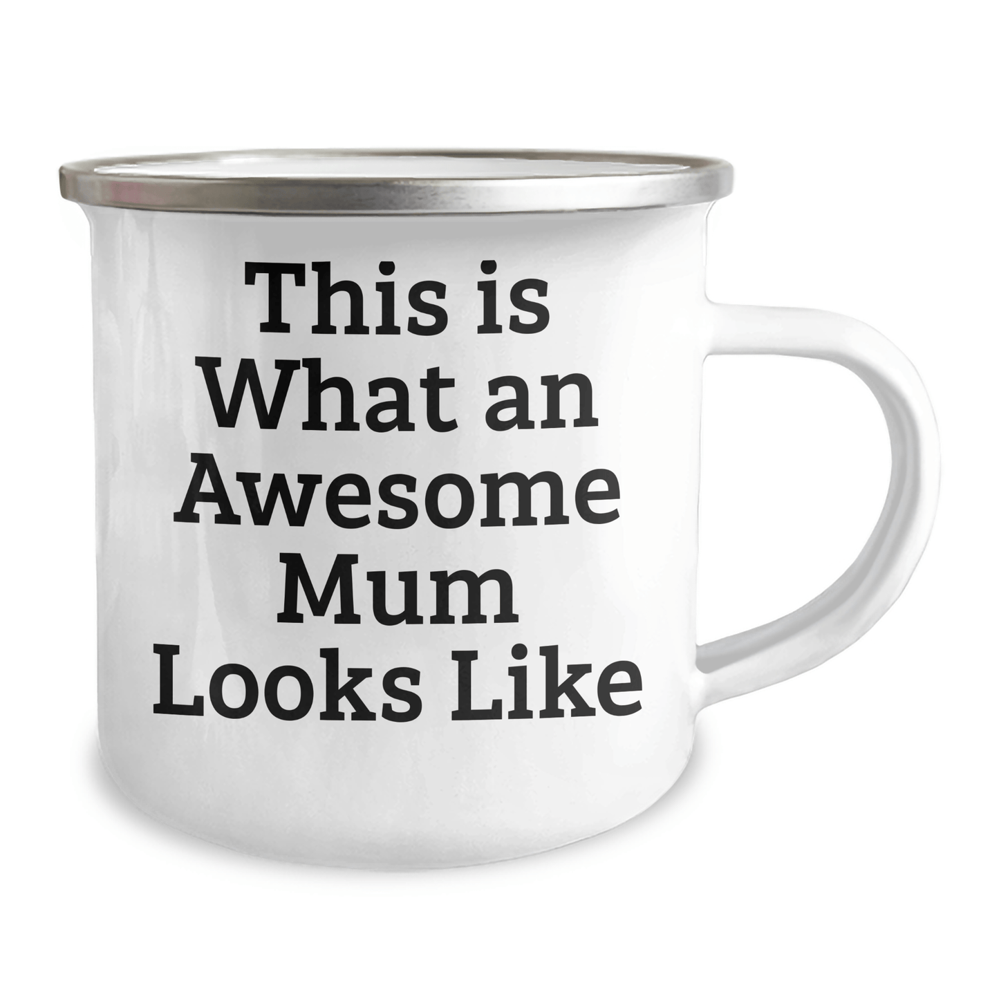 Funny Mum Gifts for Graduation - Camping Mug with Quote 'This Is What An Awesome Mum Looks Like' - Gifts from Family for Mum - Victory Thru Vision 