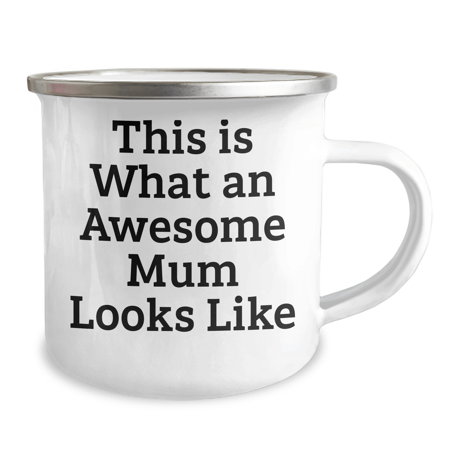 Funny Mum Gifts for Graduation - Camping Mug with Quote 'This Is What An Awesome Mum Looks Like' - Gifts from Family for Mum - Victory Thru Vision 