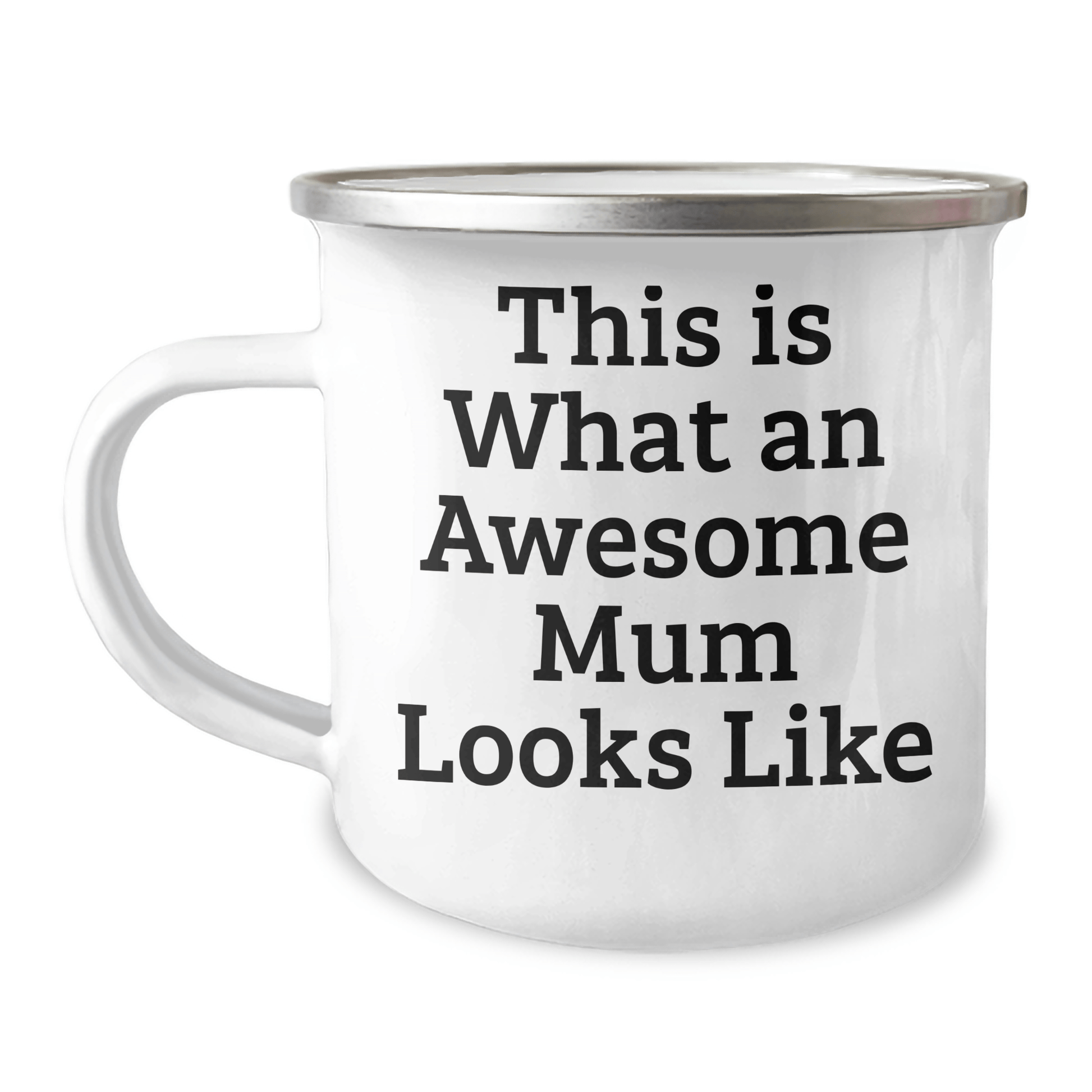 Funny Mum Gifts for Graduation - Camping Mug with Quote 'This Is What An Awesome Mum Looks Like' - Gifts from Family for Mum - Victory Thru Vision 