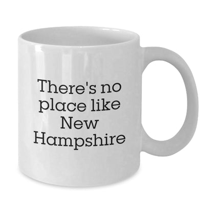 Funny New Hampshire Quote Gift for Men from New Hampshire, White Coffee Mug, Birthday Unique Gifts - Victory Thru Vision