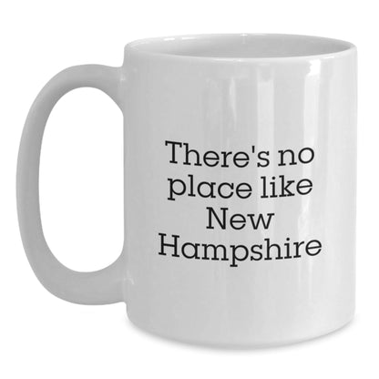 Funny New Hampshire Quote Gift for Men from New Hampshire, White Coffee Mug, Birthday Unique Gifts - Victory Thru Vision
