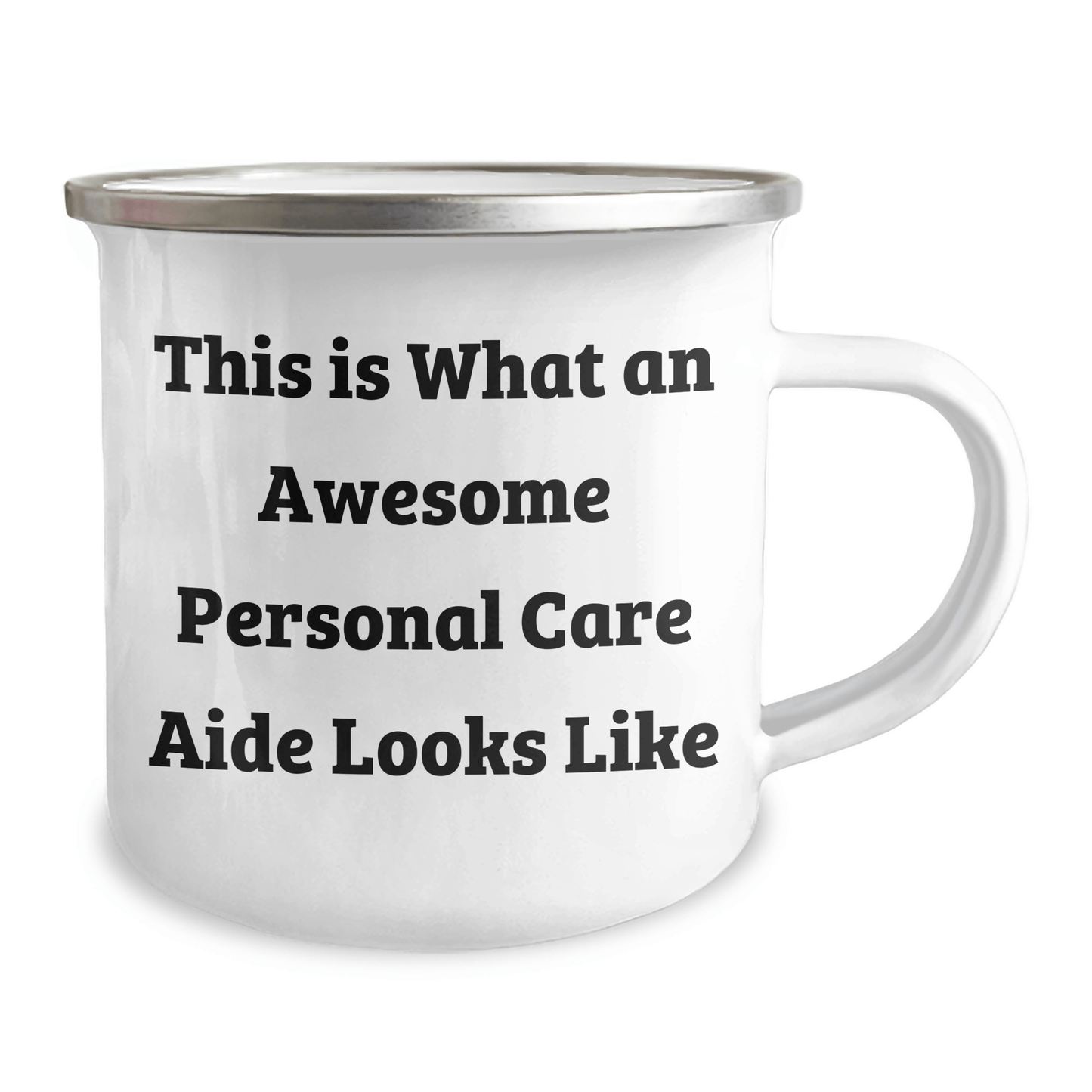 Funny Personal Care Aide Gifts from Family to Personal Care Aide - This Is What Awesome Looks Like - 12 oz Camping Mug for Graduation Unique Gifts - Victory Thru Vision