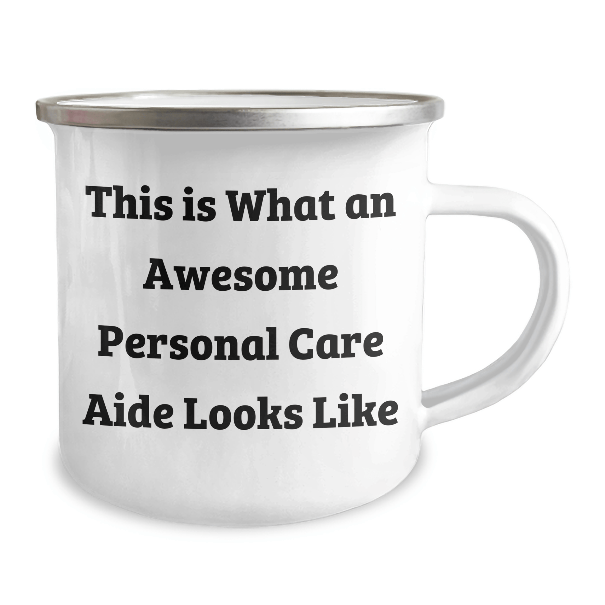 Funny Personal Care Aide Gifts from Family to Personal Care Aide - This Is What Awesome Looks Like - 12 oz Camping Mug for Graduation Unique Gifts - Victory Thru Vision
