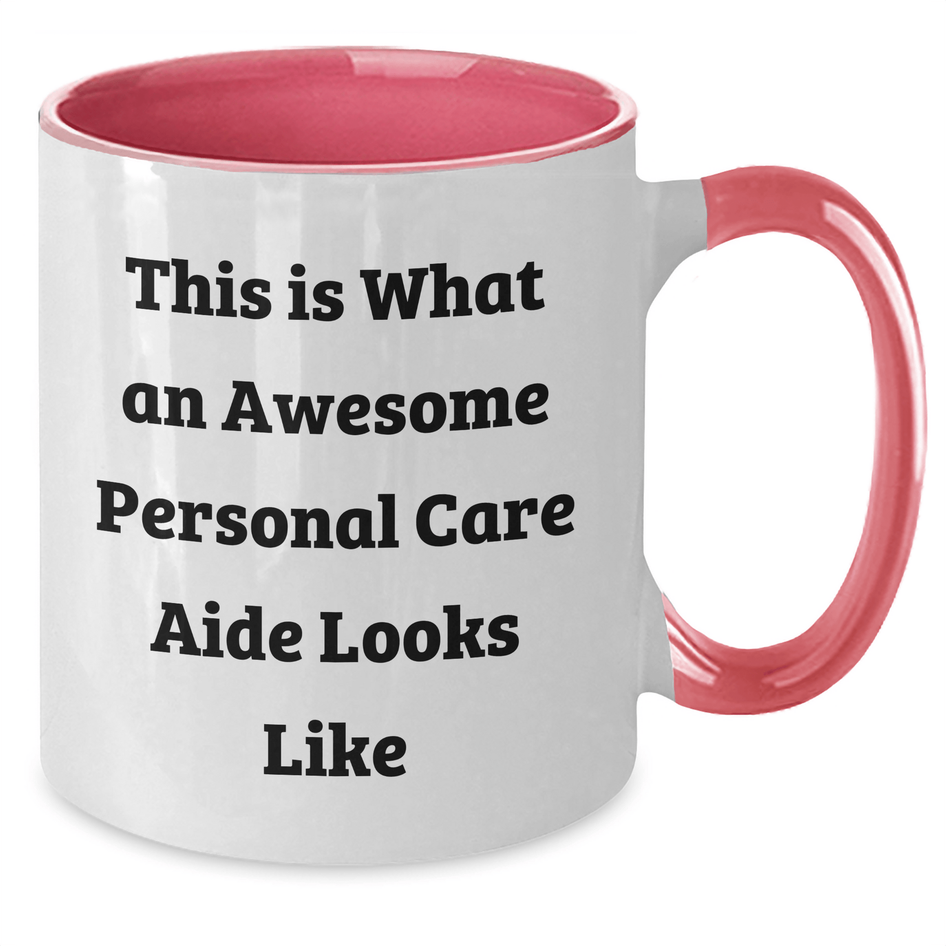 Funny Personal Care Aide Gifts, Personal Care Aide Inspirational Mug, Two Tone Coffee Mug for Graduation Gifts from Friends, Gifts for Personal Care Aide Women - Victory Thru Vision