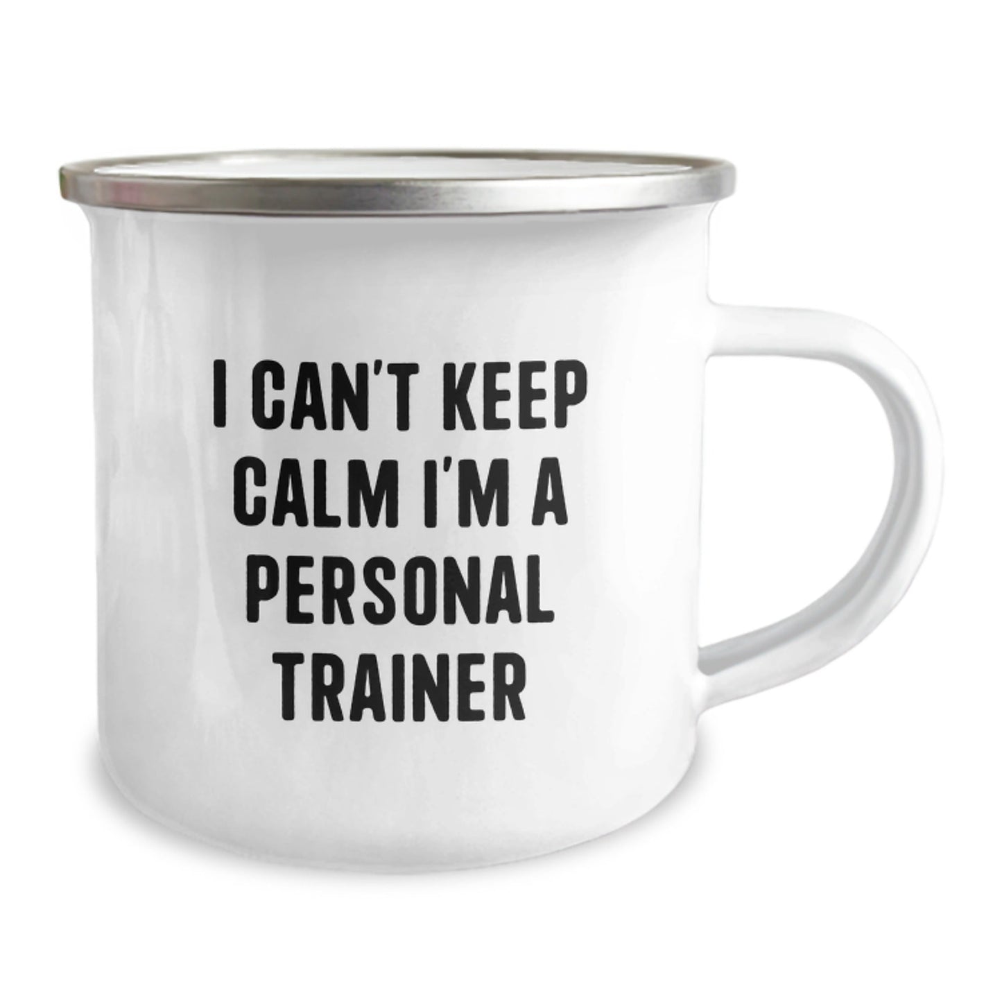 Funny Personal Trainer Gifts for Her, I Can't Keep Calm I'm A Personal Trainer Camping Mug for Graduation, Unique Gifts from Mom to Daughter - Victory Thru Vision