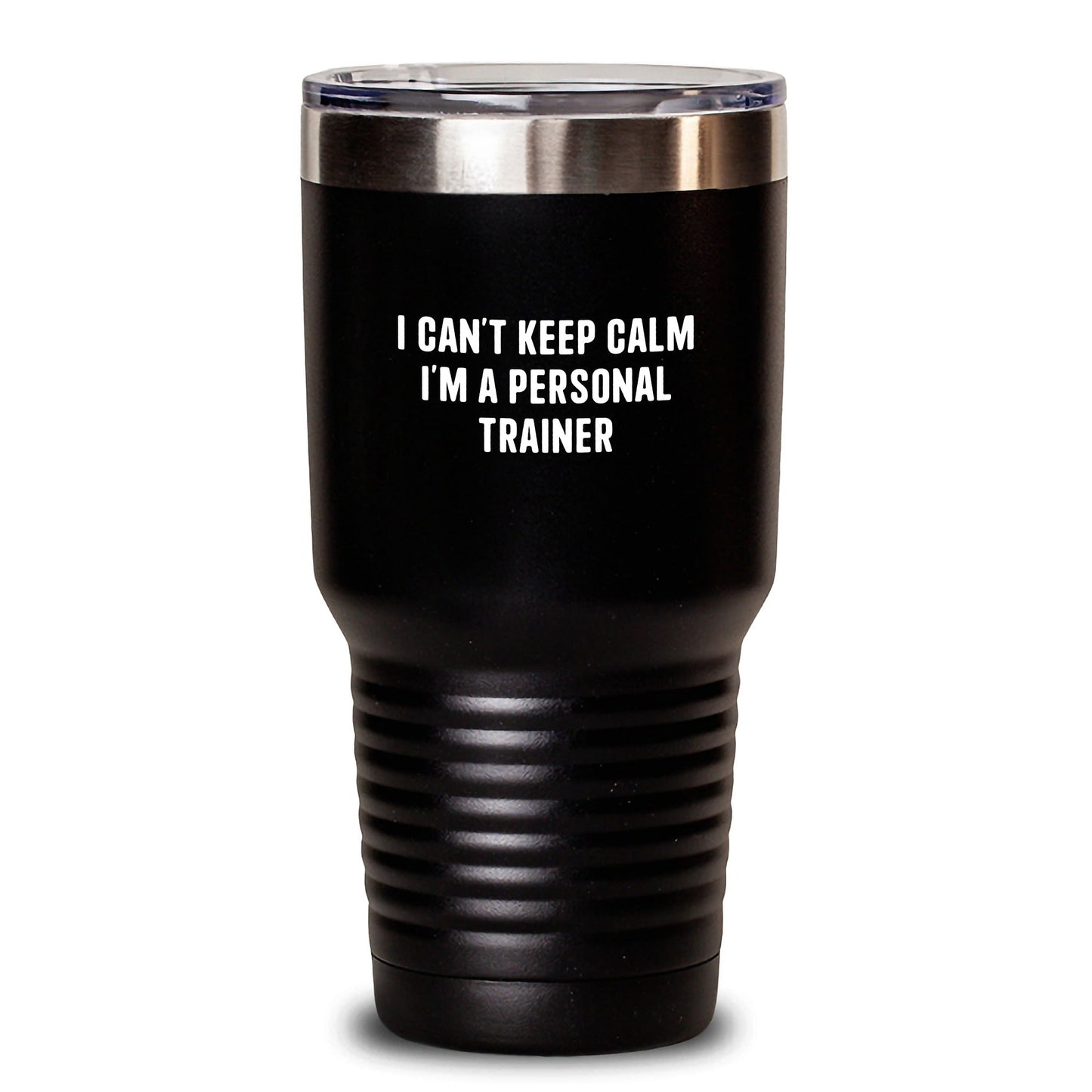 Funny Personal Trainer Gifts from Friends for Graduation - 'I Can't Keep Calm I'm A Personal Trainer' Tumbler for Men or Women - Victory Thru Vision
