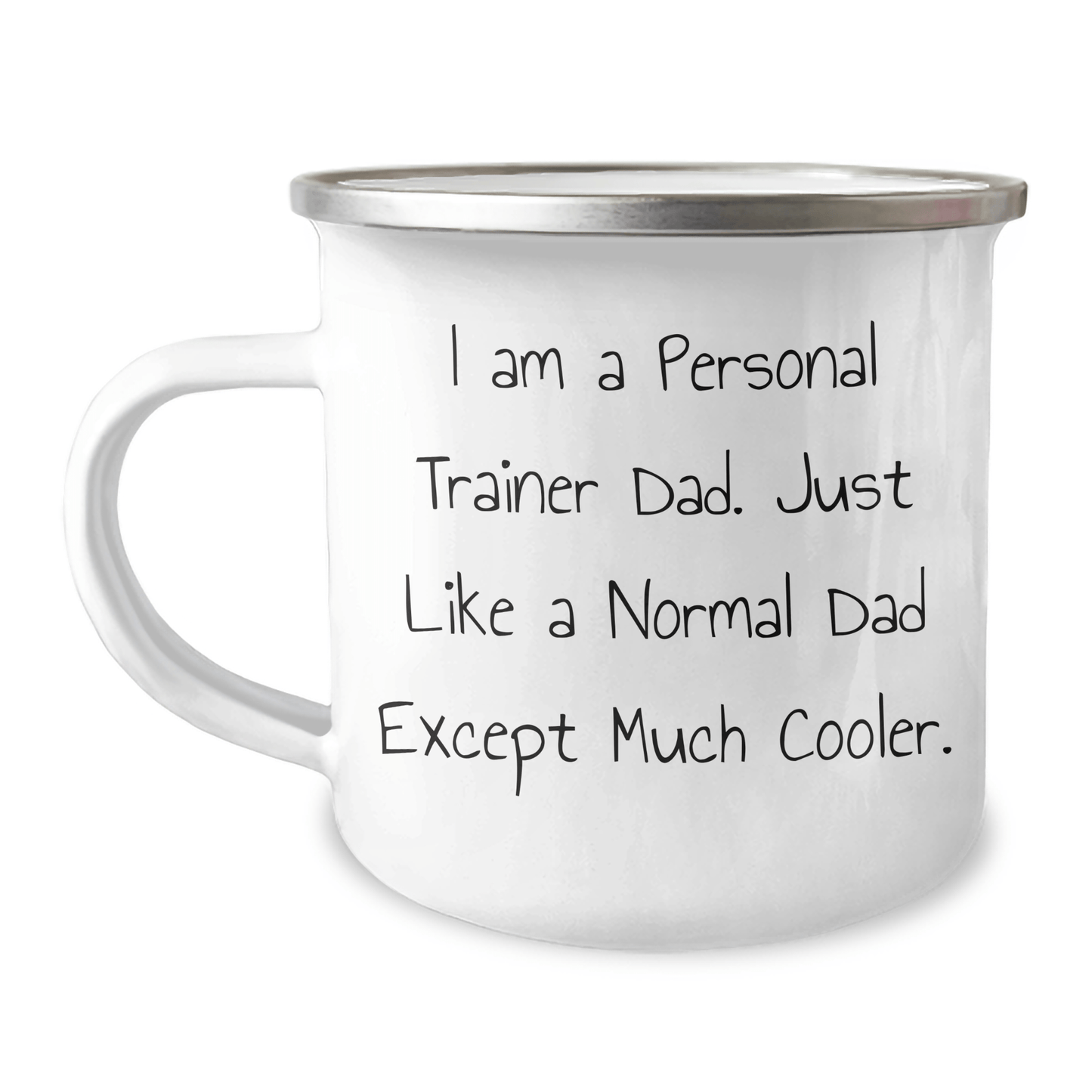 Funny Personal Trainer Gifts: Personal Trainer Dad Camping Mug for Him, Gifts from Men, Unique Father's Day Presents for Personal Trainer Friends and Family - Victory Thru Vision 