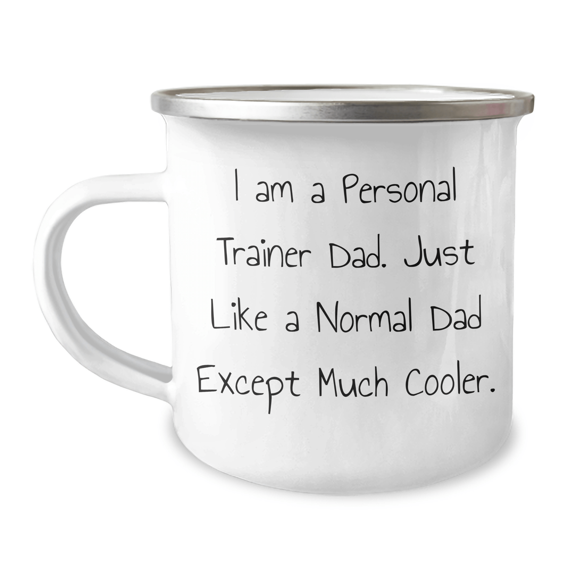 Funny Personal Trainer Gifts: Personal Trainer Dad Camping Mug for Him, Gifts from Men, Unique Father's Day Presents for Personal Trainer Friends and Family - Victory Thru Vision 
