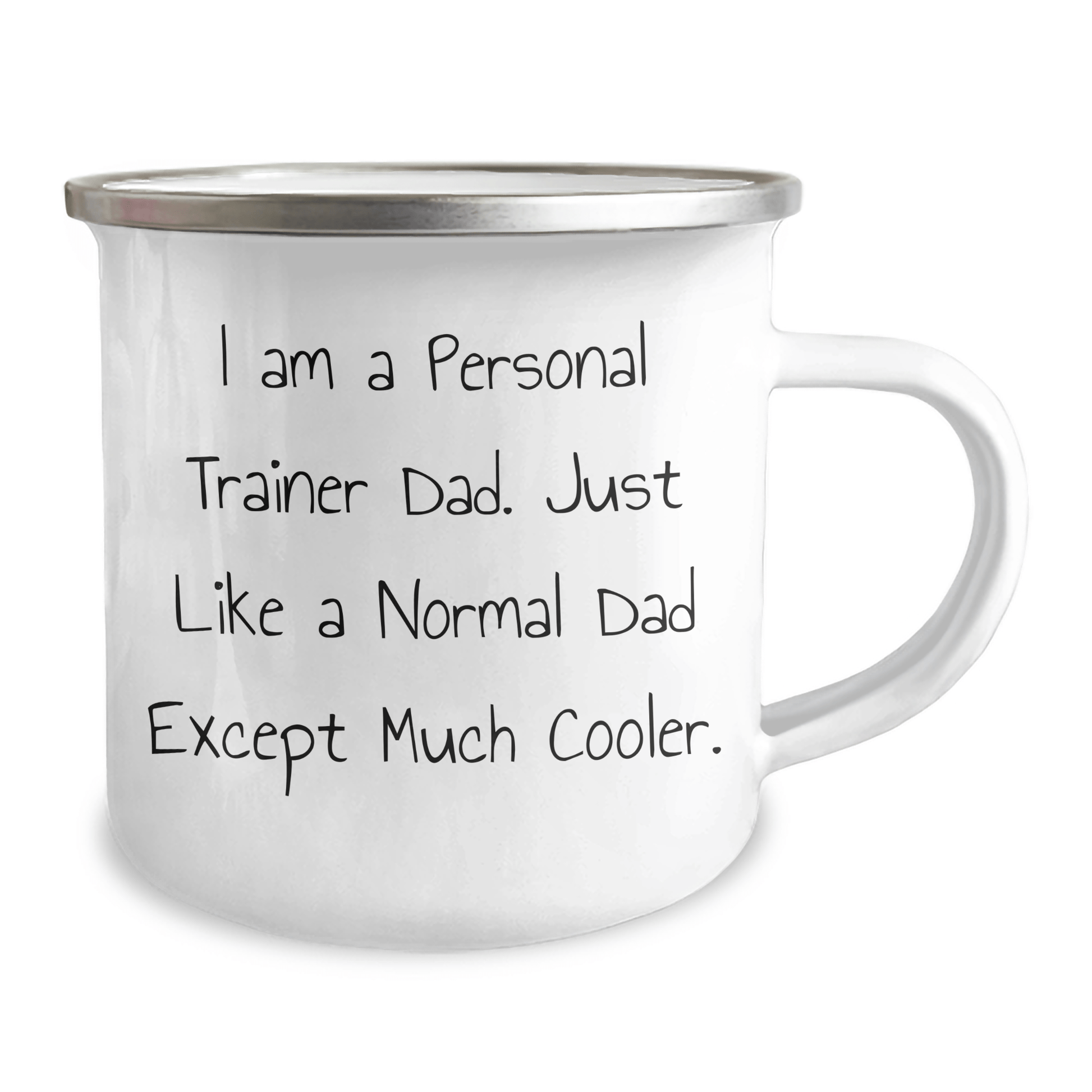 Funny Personal Trainer Gifts: Personal Trainer Dad Camping Mug for Him, Gifts from Men, Unique Father's Day Presents for Personal Trainer Friends and Family - Victory Thru Vision 