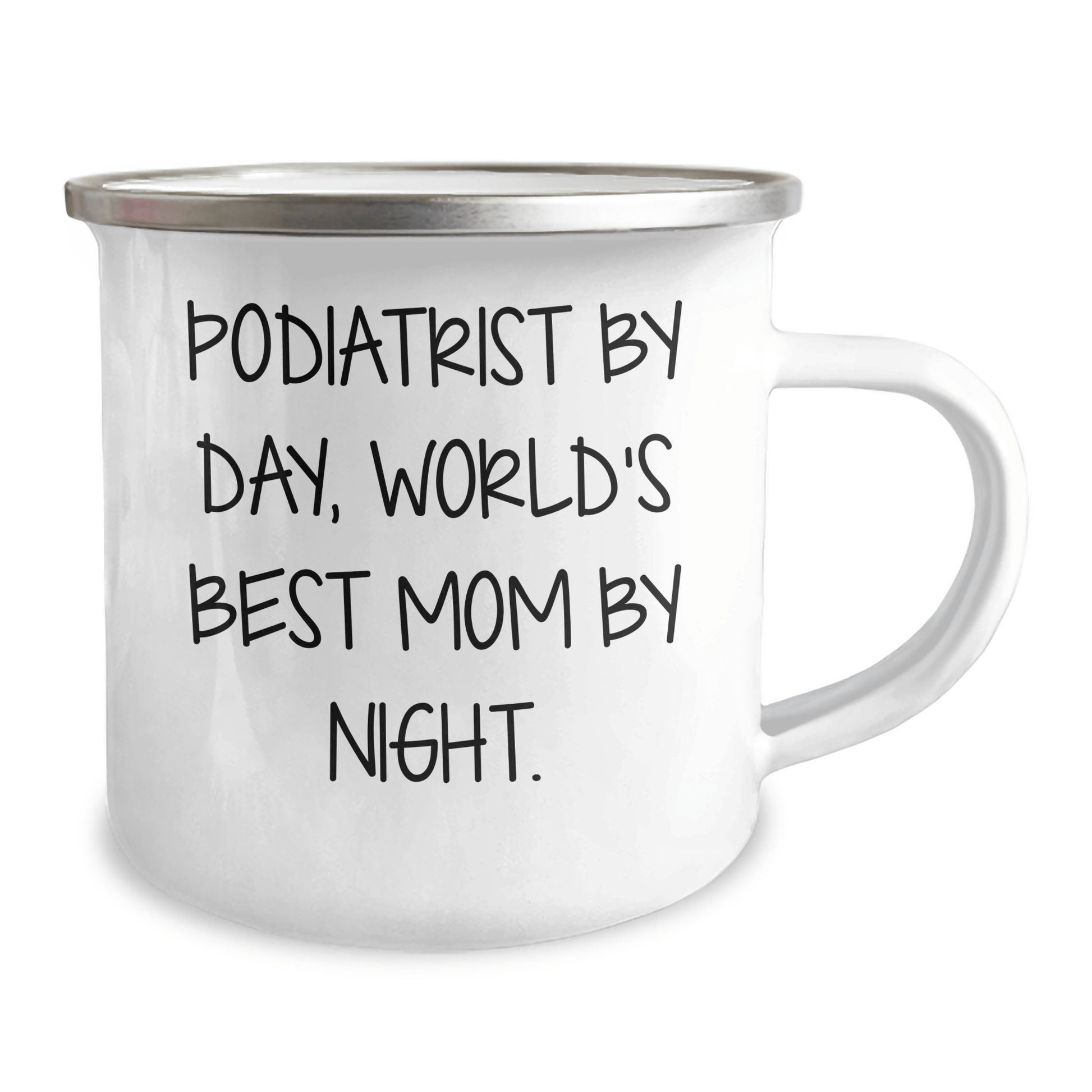 Funny Podiatrist Gifts, Camping Mug for Men, Gifts from Mom, 'Podiatrist by Day, World's Best Mom by Night' - Father's Day Unique Gifts - Victory Thru Vision 