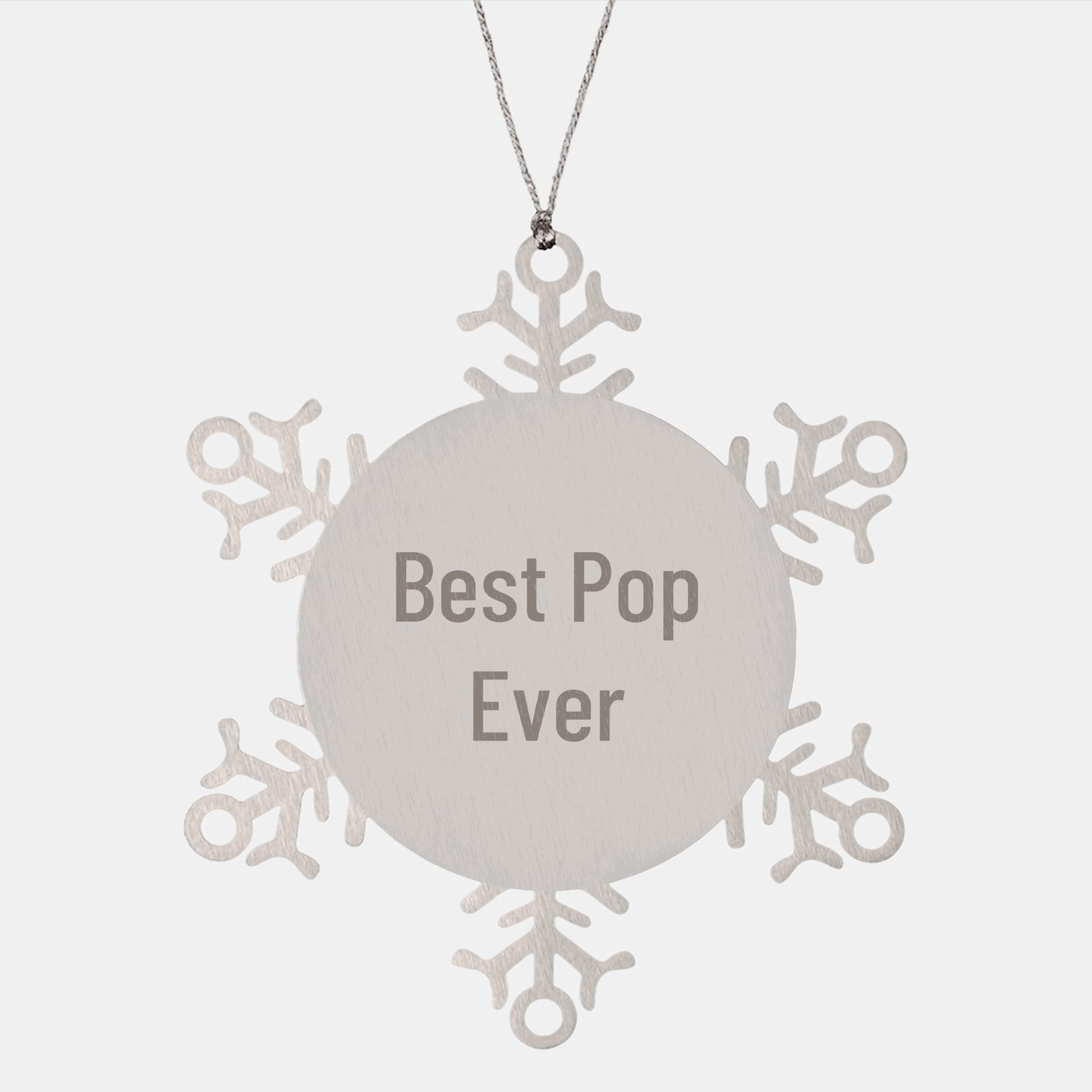 Funny Pop Gifts for Men, Best Snowflake Ornament Ever, Christmas Unique Gifts from Friends - Victory Thru Vision