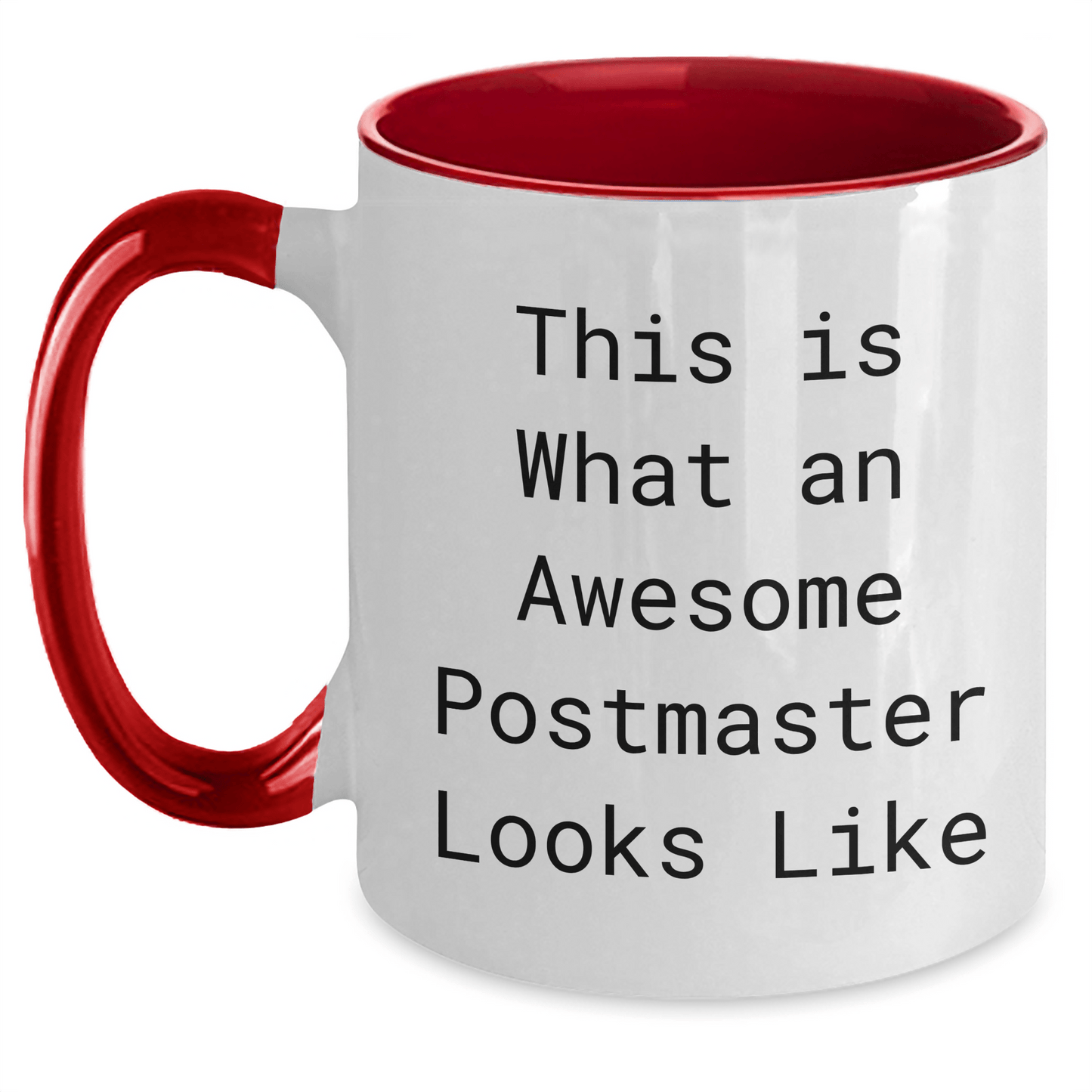 Funny Postmaster Gifts from Men - This Is What An Awesome Postmaster Looks Like Two Tone Coffee Mug for Father's Day Unique Gifts - Victory Thru Vision