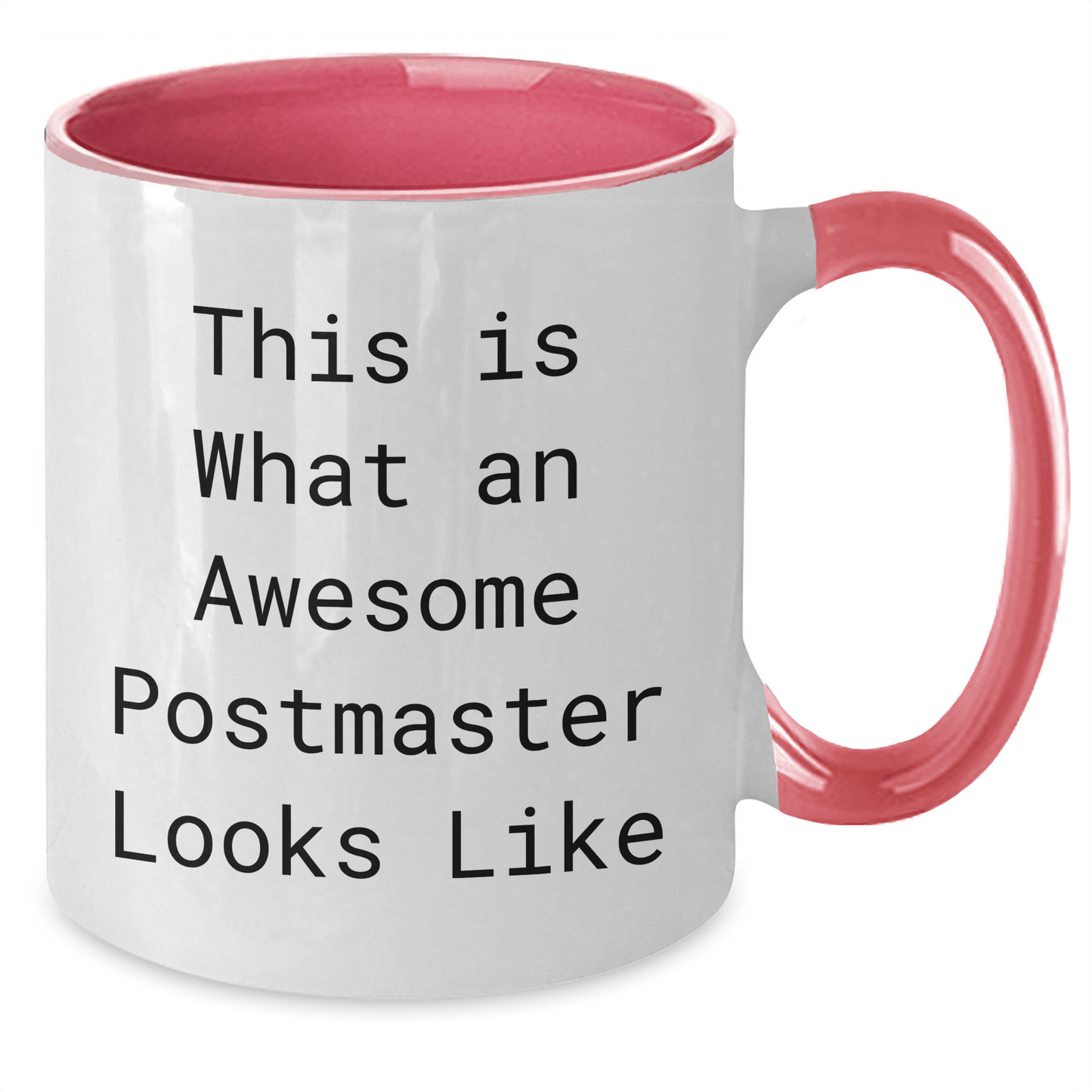 Funny Postmaster Gifts from Men - This Is What An Awesome Postmaster Looks Like Two Tone Coffee Mug for Father's Day Unique Gifts - Victory Thru Vision