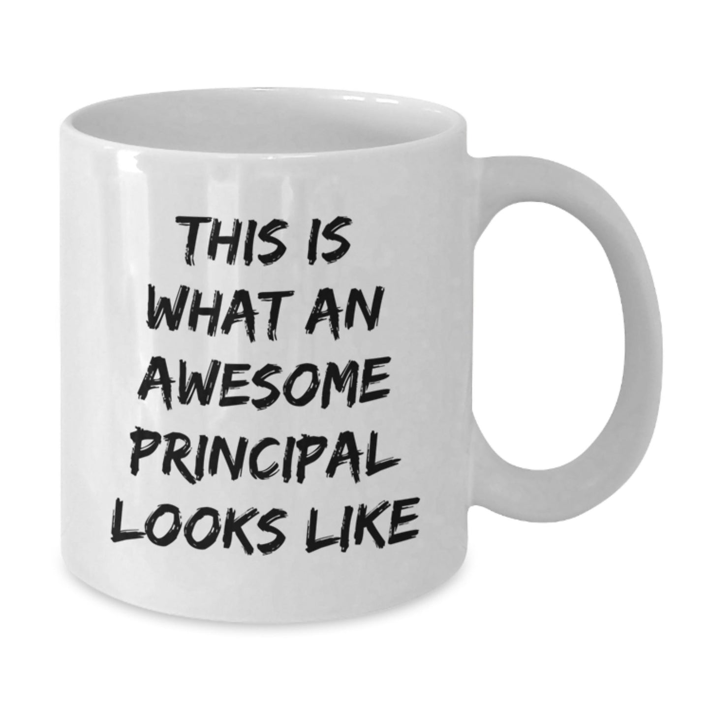 Funny Principal Gifts from Friends, White Coffee Mug - This Is What An Awesome Principal Looks Like, Graduation Unique Gifts for Men - Victory Thru Vision