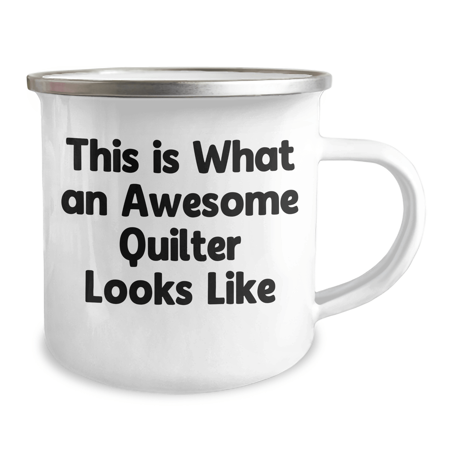 Funny Quilter Gifts, This Is What An Awesome Quilter Looks Like, Camping Mug for Dad, Gifts from Family for Father's Day - Victory Thru Vision 