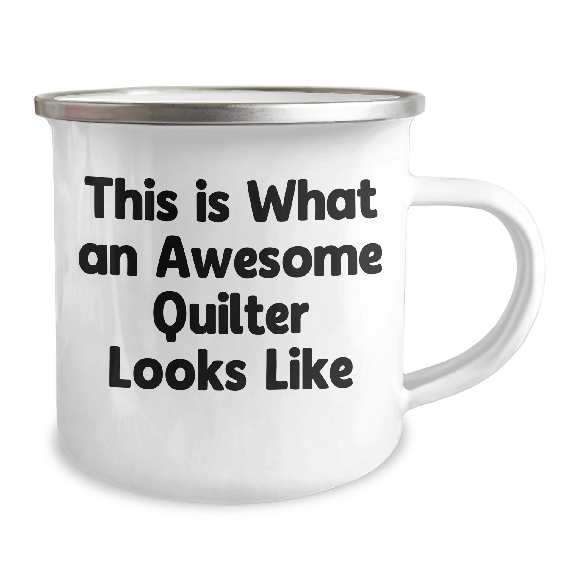 Funny Quilter Gifts, This Is What An Awesome Quilter Looks Like, Camping Mug for Dad, Gifts from Family for Father's Day - Victory Thru Vision 