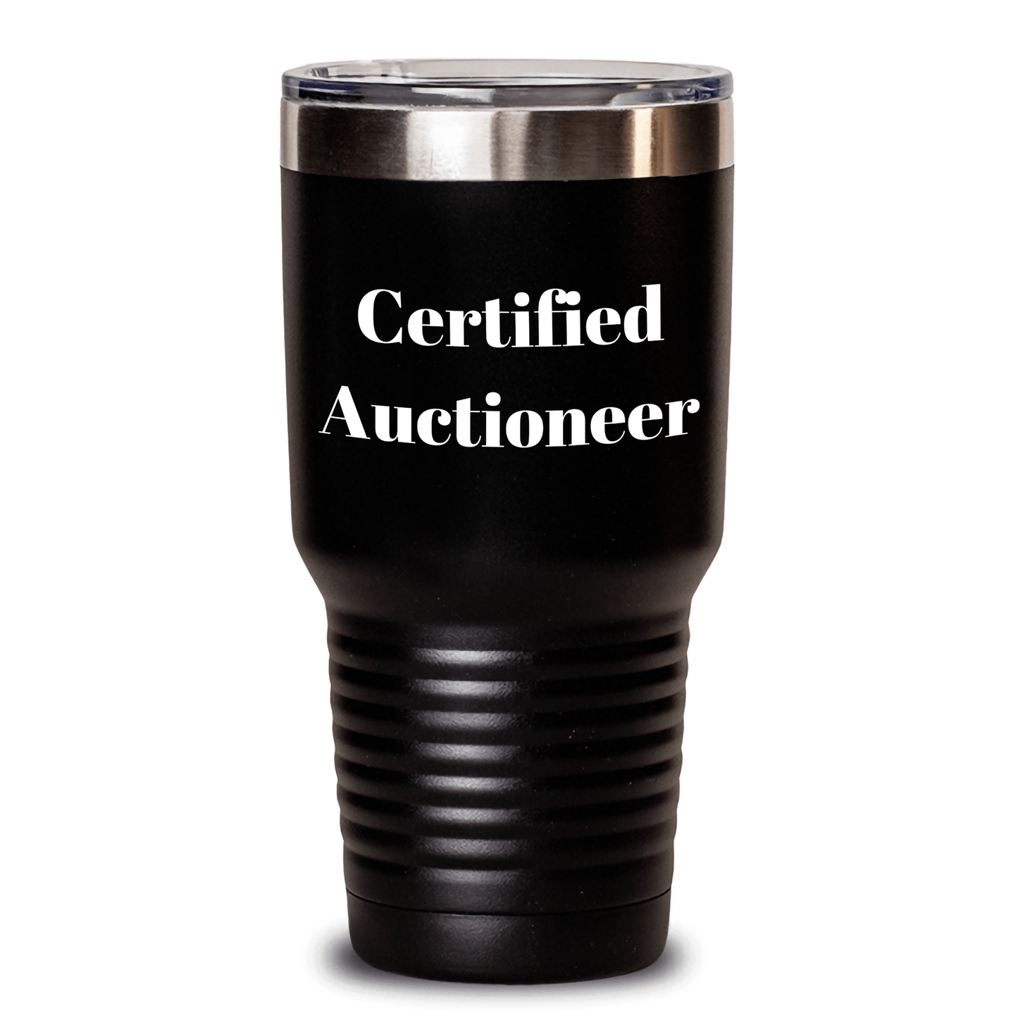 Funny Quote Certified Auctioneer Gifts from Men to Auctioneer Tumblers for Father's Day Unique Gifts - Victory Thru Vision