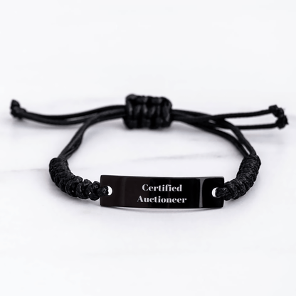 Funny Quote Certified Auctioneer Rope Gift for Men from Friends and Family Father's Day Unique - Victory Thru Vision 